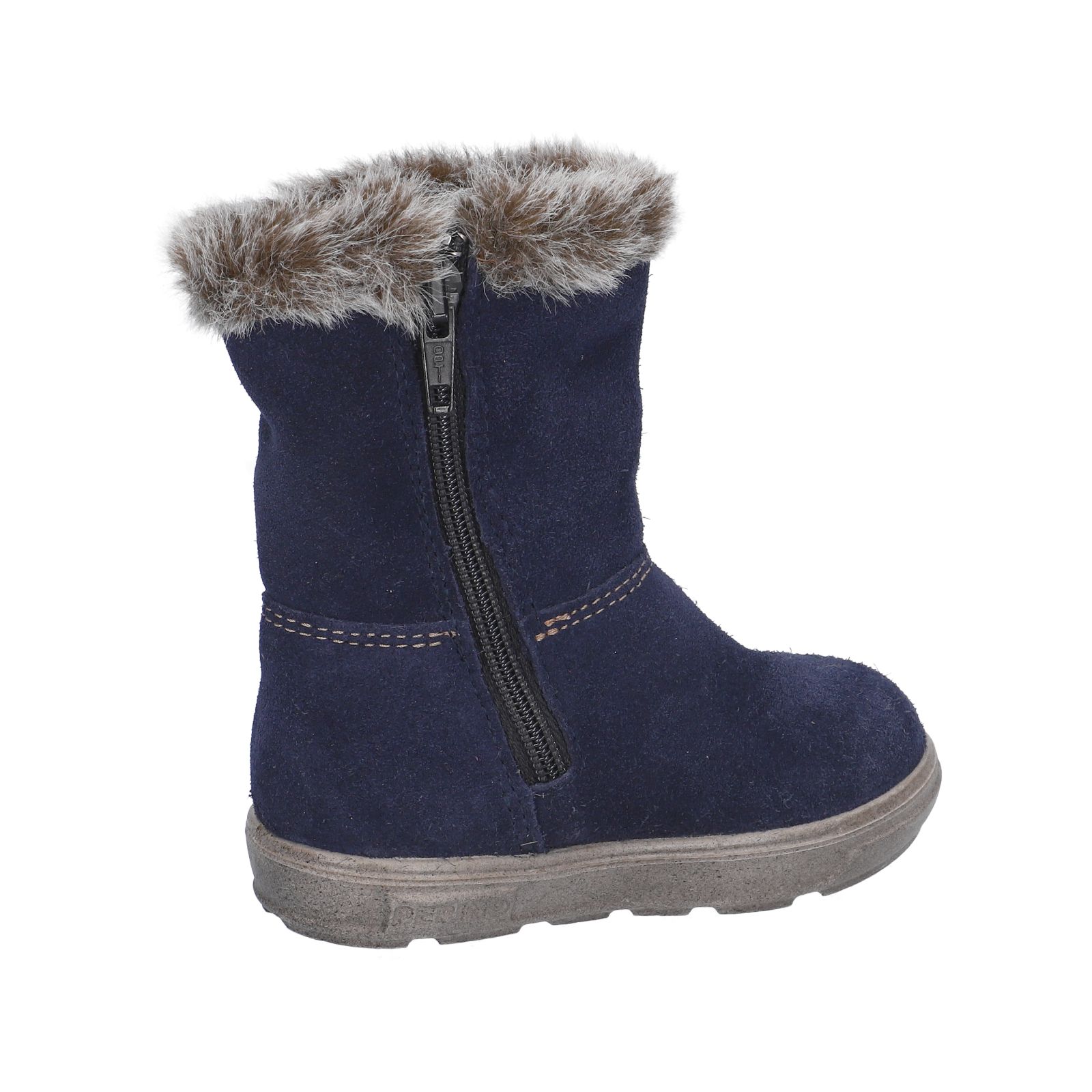 PEPINO-Kinderschuhe-USKY-Winterboots-blau-Reißverschluss-Mädchen-Mittel