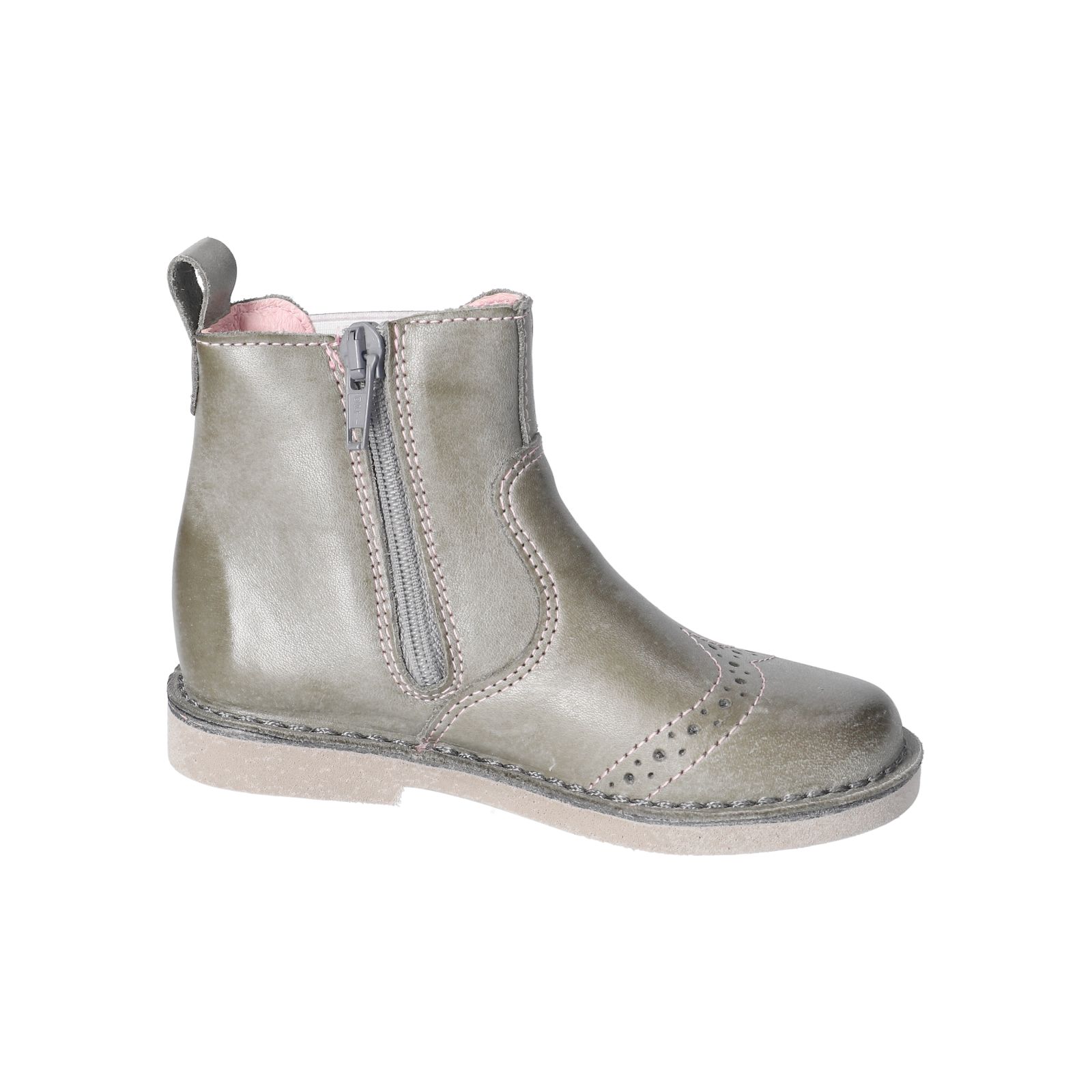 RICOSTA-Kinderschuhe-DALLAS-Boots-grün-Reißverschluss-Mädchen-Mittel RICOSTA-Kinderschuhe-DALLAS-Boots-grün-Reißverschluss-Mädchen-Mittel