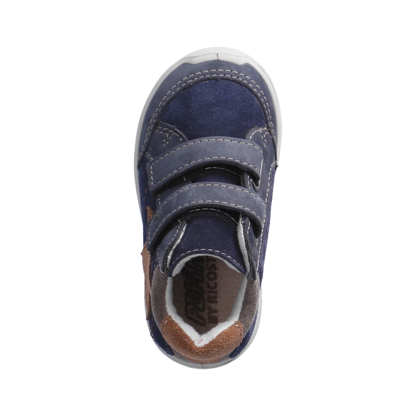 PEPINO-Kinderschuhe-KIMI-Sneaker-blau-Klettverschluss-Jungen-Weit