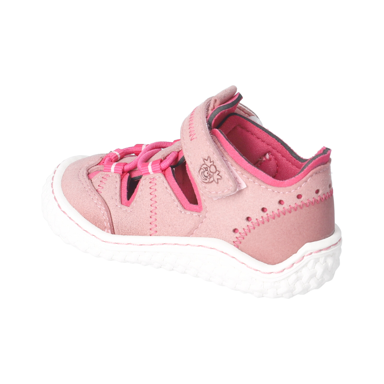 PEPINO-Kinderschuhe-JERRY-Barfußschuhe-rot-Klettverschluss-Mädchen-Mittel