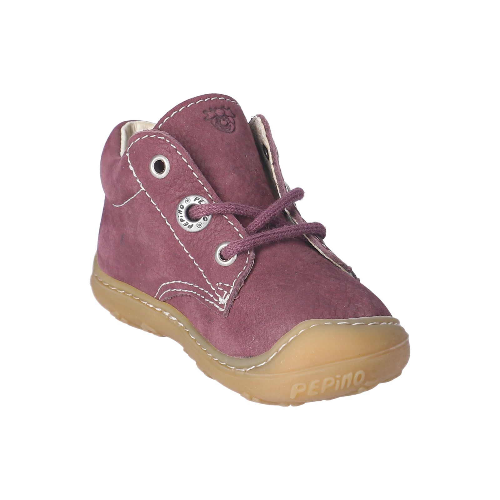 PEPINO-Kinderschuhe-CORY-Lauflernschuhe-grau-Schnürung-Mädchen-Mittel