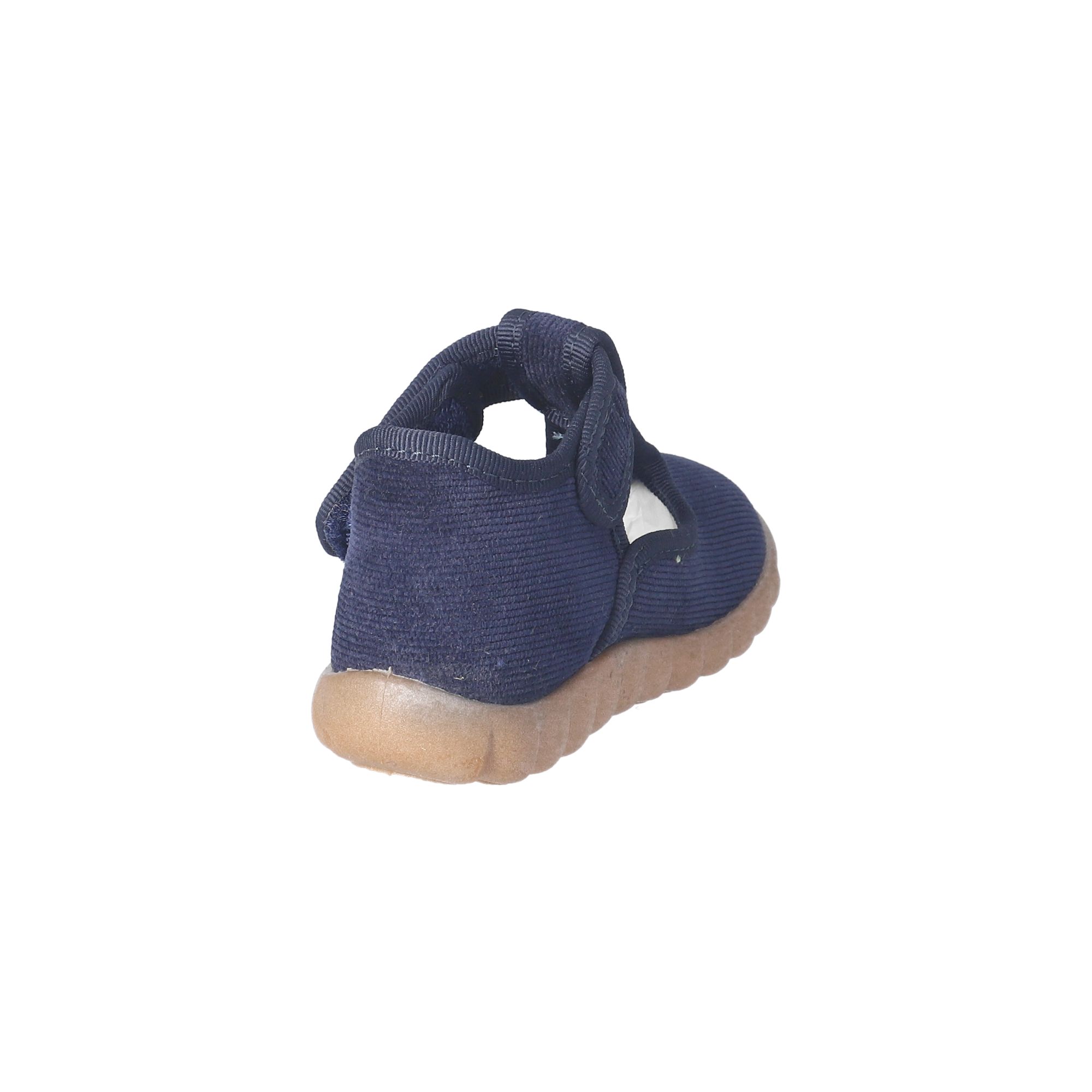 Kinder Klett-Hausschuhe Blau Kinder Klett-Hausschuhe Blau