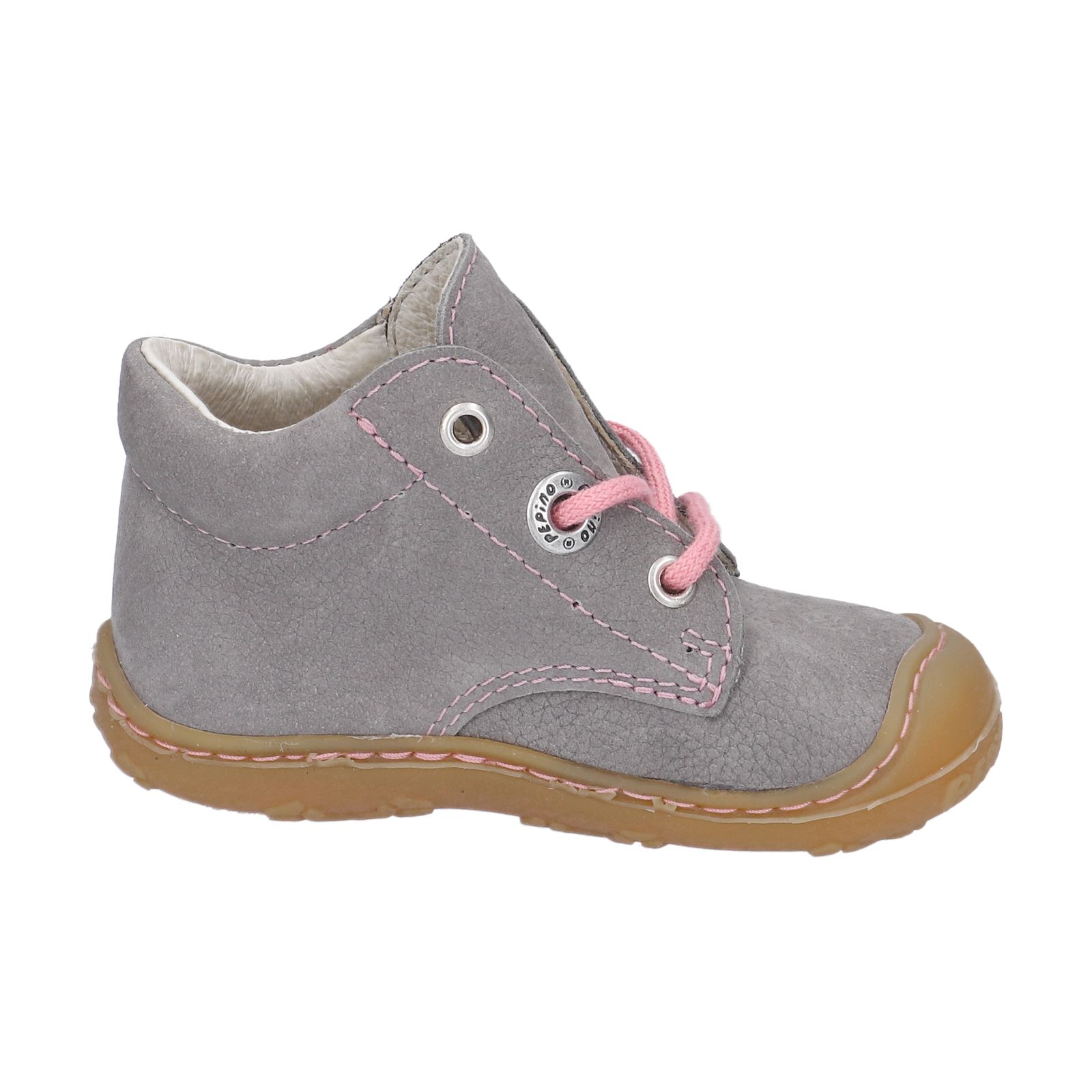 PEPINO-Kinderschuhe-CORY-Lauflernschuhe-grau-Schnürung-Mädchen-Mittel PEPINO-Kinderschuhe-CORY-Lauflernschuhe-grau-Schnürung-Mädchen-Mittel