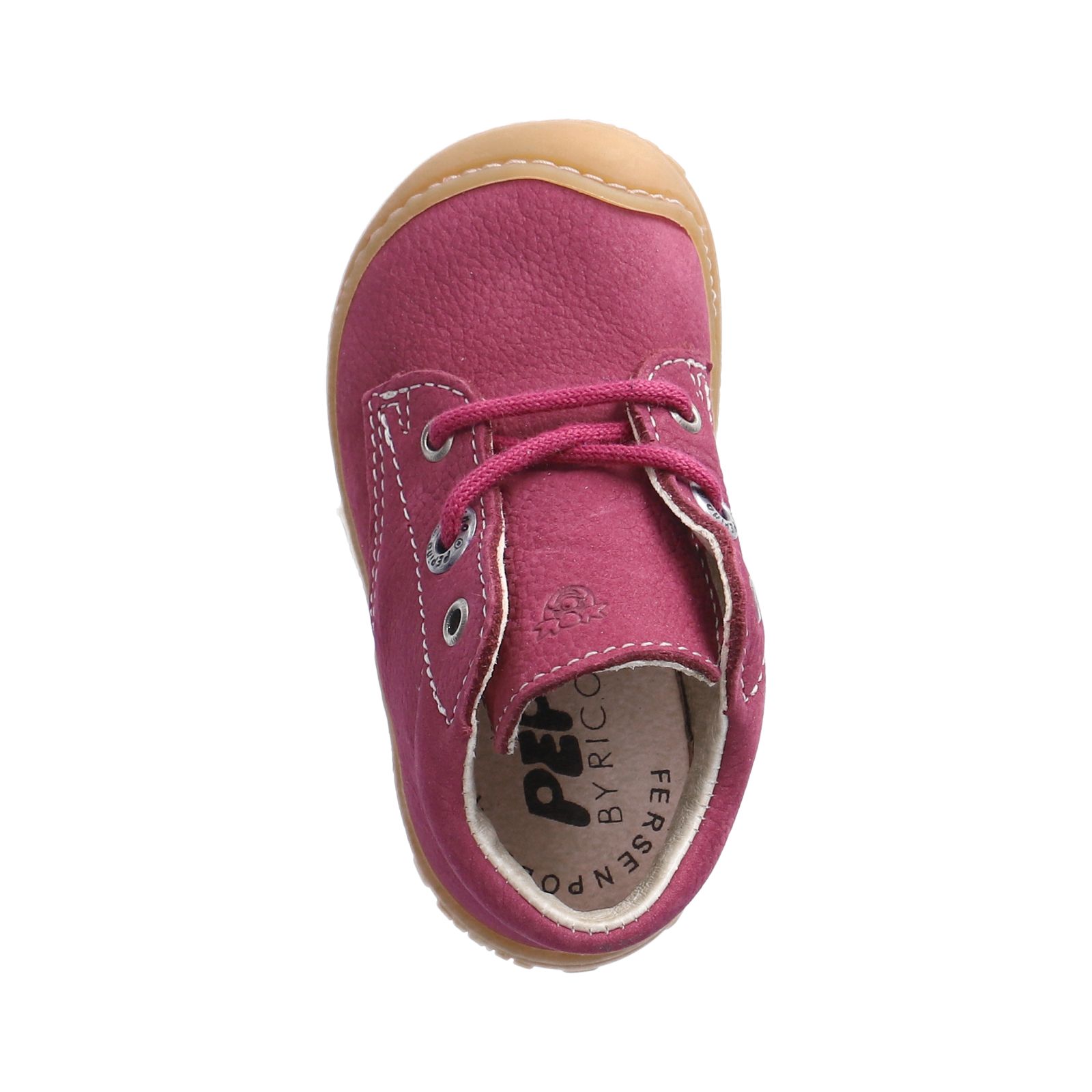 PEPINO-Kinderschuhe-CORY-Lauflernschuhe-rot-Schnürung-Mädchen-Mittel