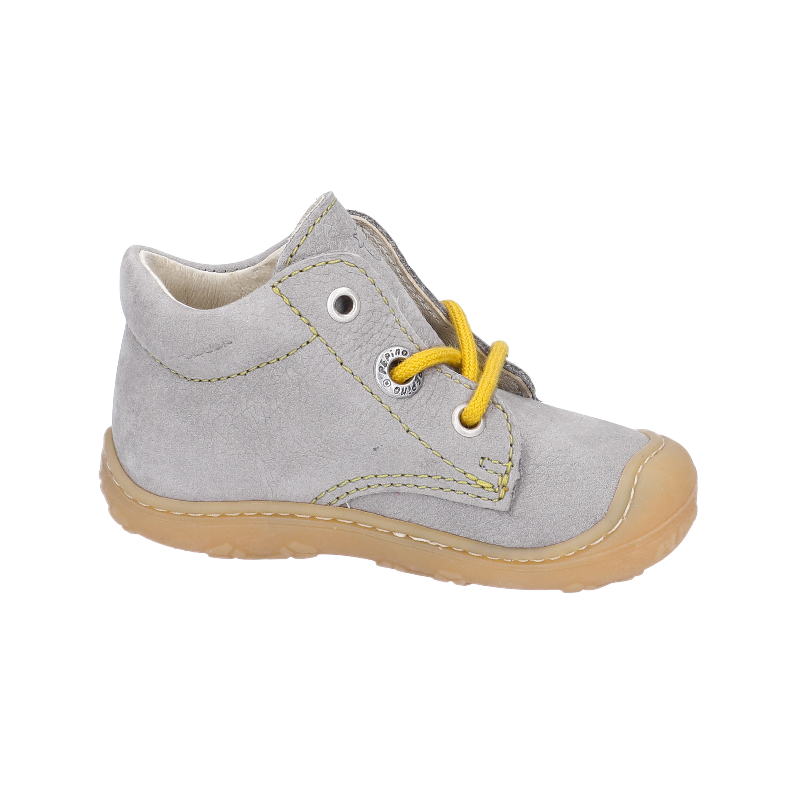 PEPINO-Kinderschuhe-CORY-Lauflernschuhe-grau-Schnürung-Unisex-Mittel