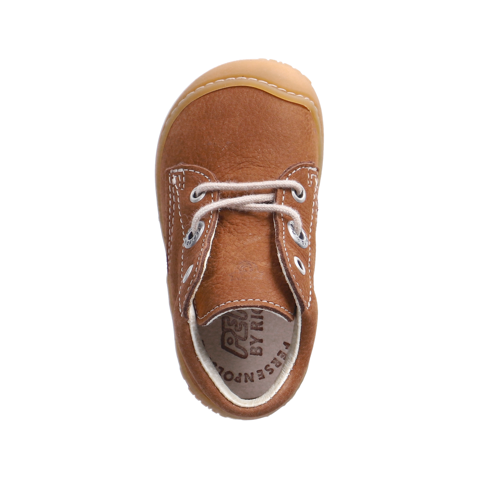 PEPINO-Kinderschuhe-CORY-Lauflernschuhe-braun-Schnürung-Unisex-Mittel