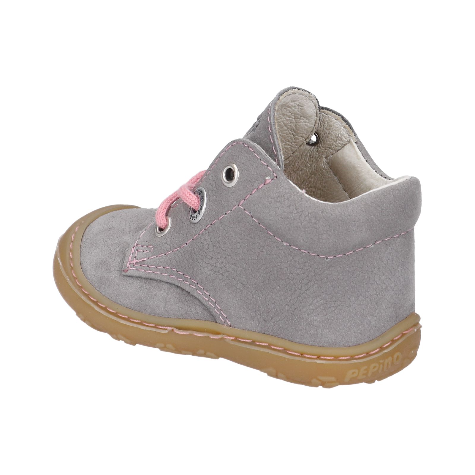 PEPINO-Kinderschuhe-CORY-Lauflernschuhe-grau-Schnürung-Mädchen-Mittel PEPINO-Kinderschuhe-CORY-Lauflernschuhe-grau-Schnürung-Mädchen-Mittel