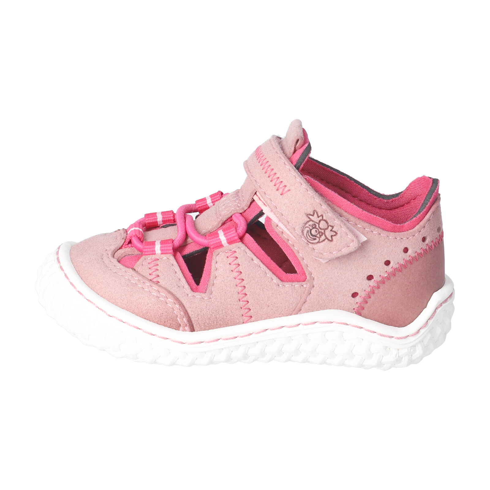 PEPINO-Kinderschuhe-JERRY-Barfußschuhe-rot-Klettverschluss-Mädchen-Mittel