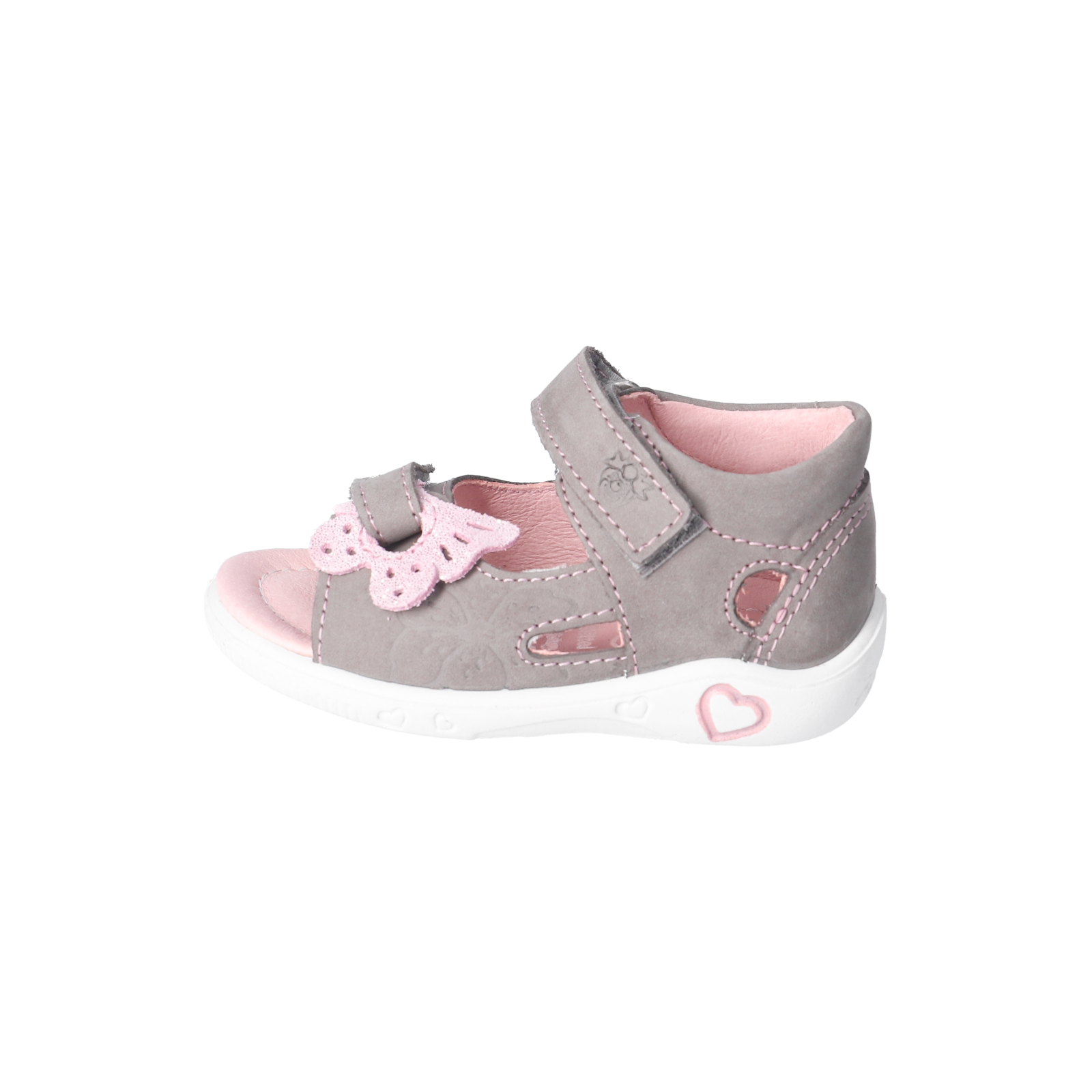 PEPINO-Kinderschuhe-SILVI-Sandalen-grau-Klettverschluss-Mädchen-Schmal PEPINO-Kinderschuhe-SILVI-Sandalen-grau-Klettverschluss-Mädchen-Schmal