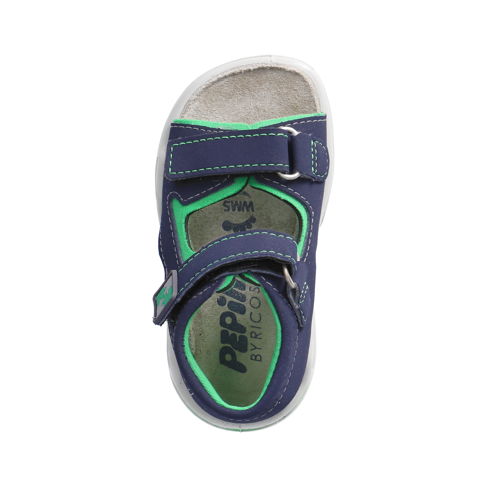 PEPINO-Kinderschuhe-MANTO-Sandalen-blau-Klettverschluss-Jungen-Weit