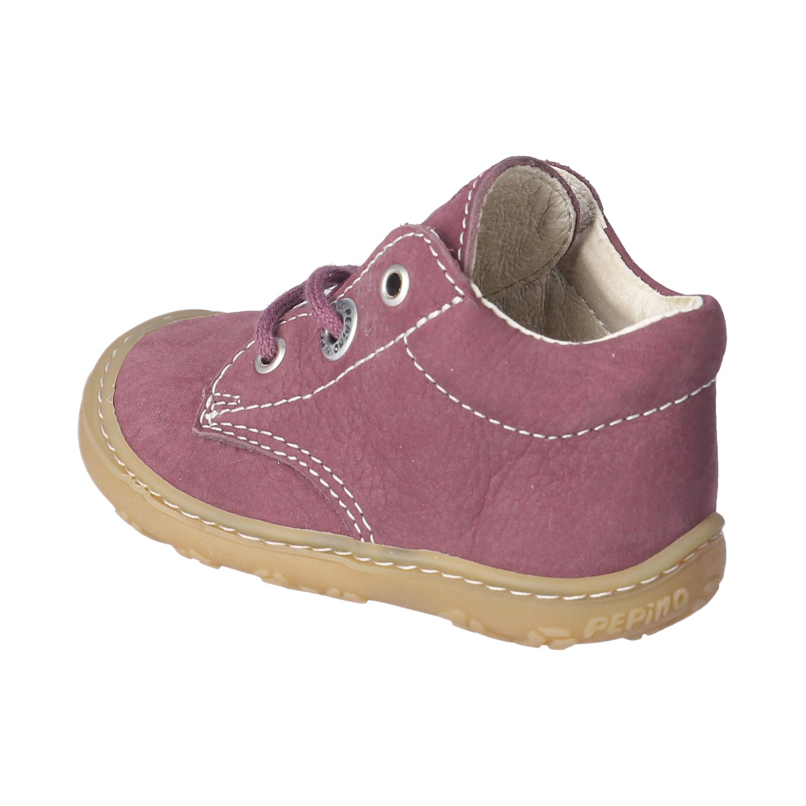 PEPINO-Kinderschuhe-CORY-Lauflernschuhe-grau-Schnürung-Mädchen-Mittel