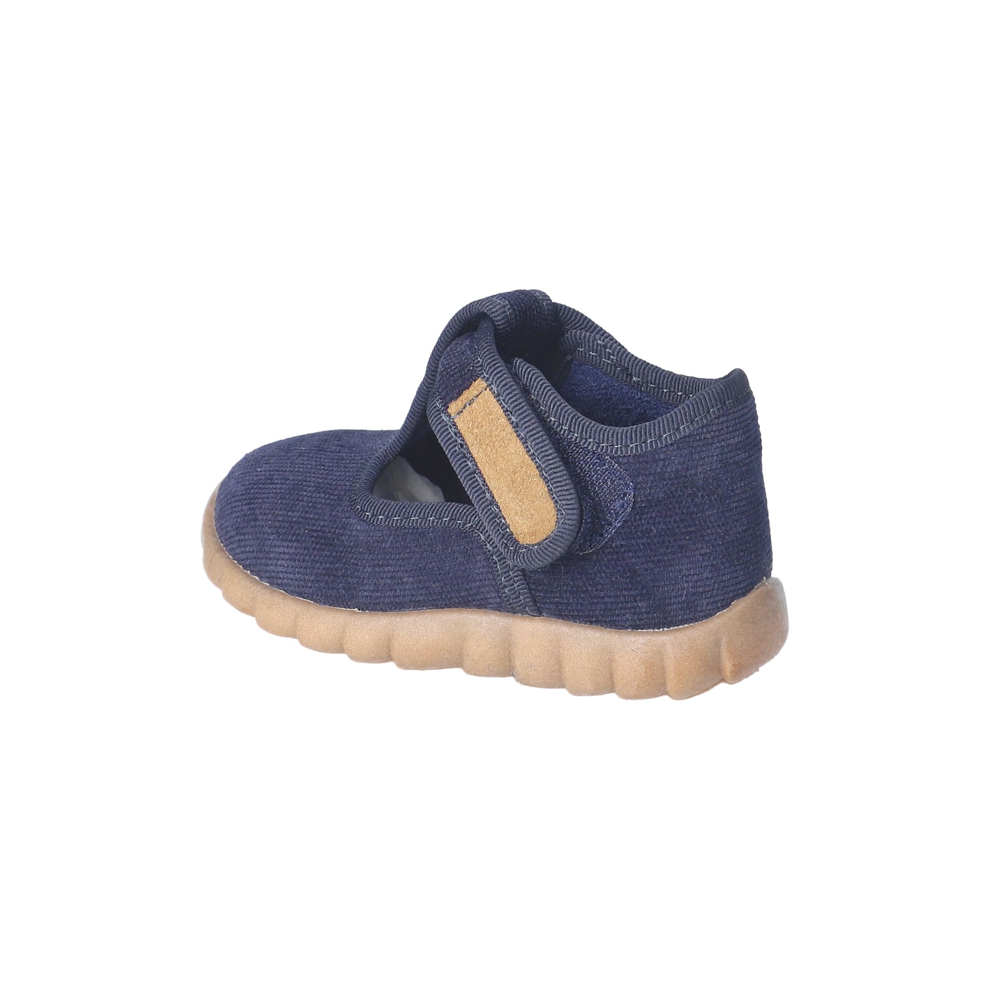 Kinder Klett-Hausschuhe Blau Kinder Klett-Hausschuhe Blau