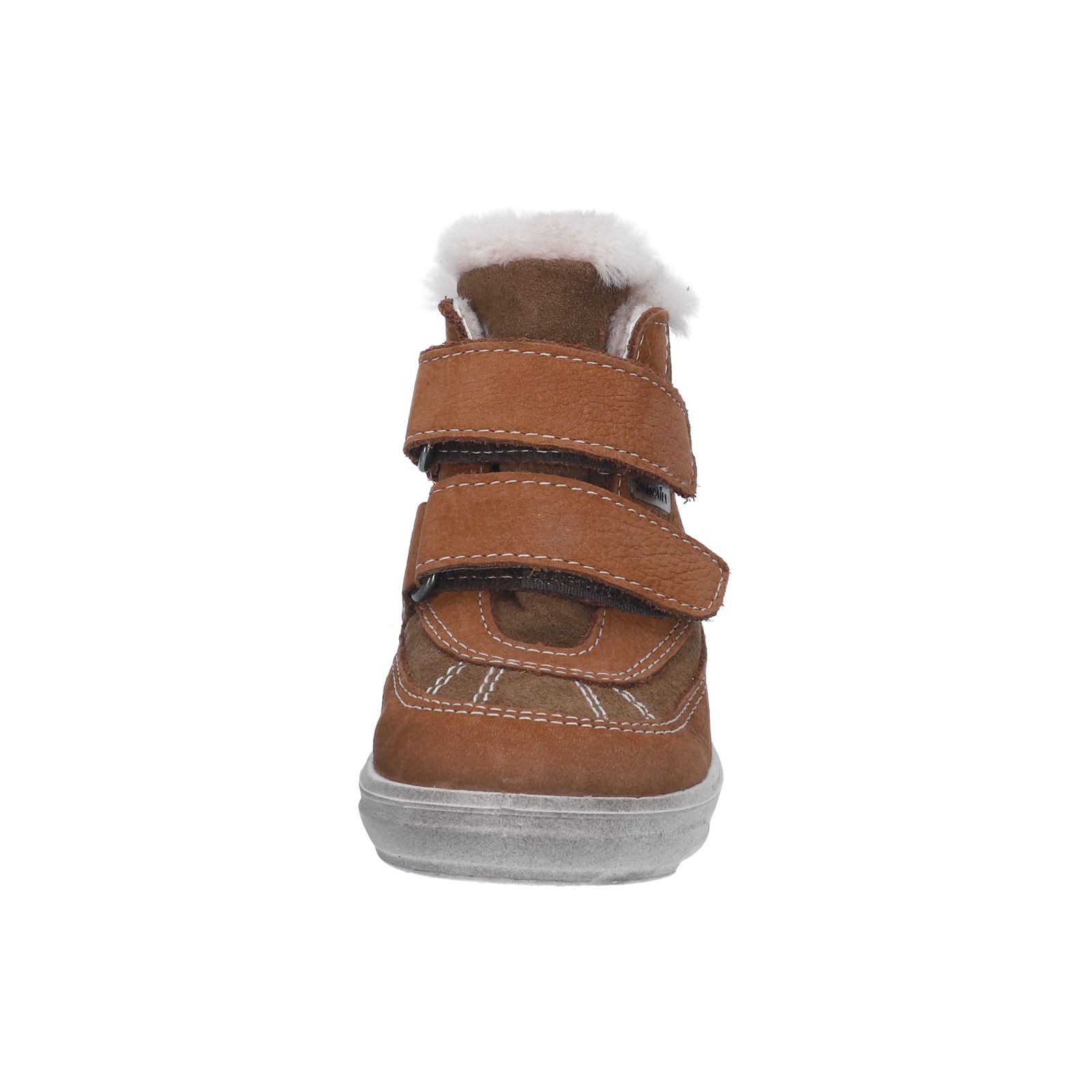 PEPINO-Kinderschuhe-PEDRO-Winterboots-braun-Klettverschluss-Jungen-Weit