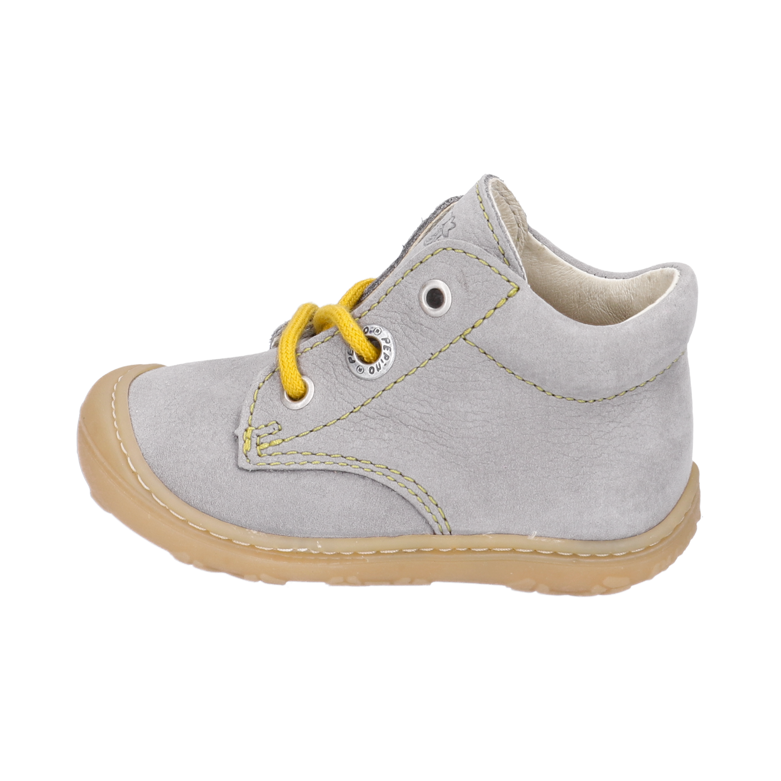 PEPINO-Kinderschuhe-CORY-Lauflernschuhe-grau-Schnürung-Unisex-Mittel