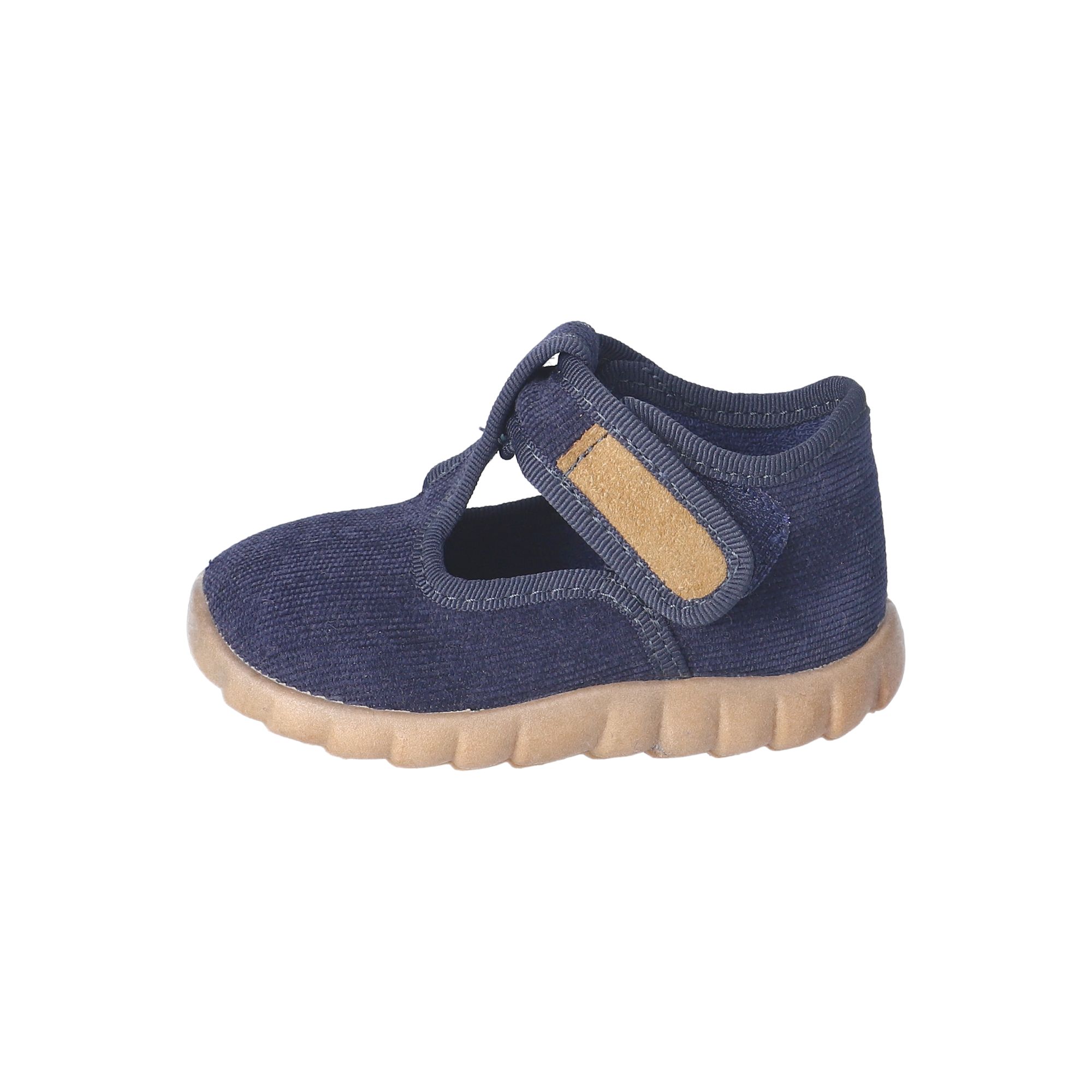 Kinder Klett-Hausschuhe Blau Kinder Klett-Hausschuhe Blau