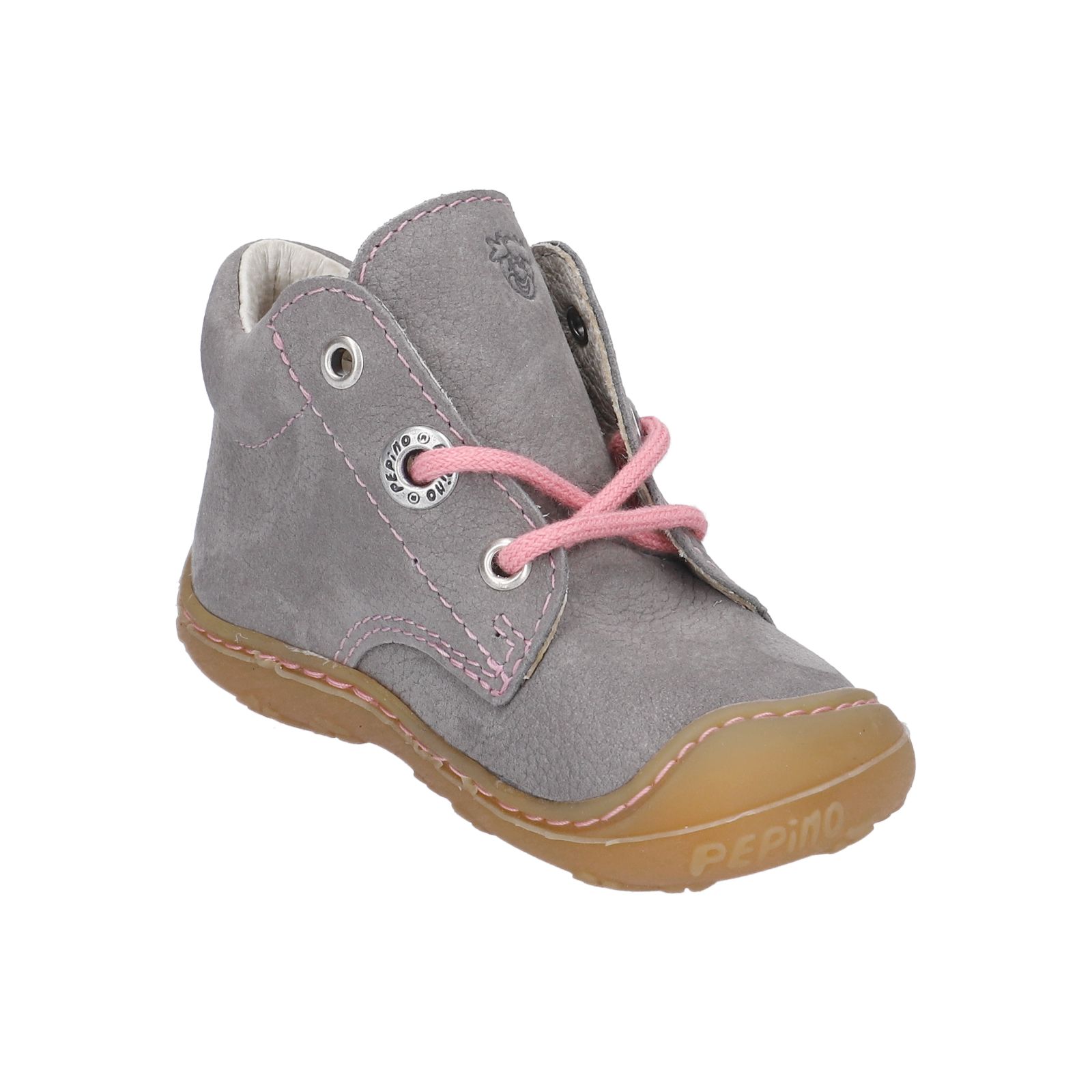PEPINO-Kinderschuhe-CORY-Lauflernschuhe-grau-Schnürung-Mädchen-Mittel PEPINO-Kinderschuhe-CORY-Lauflernschuhe-grau-Schnürung-Mädchen-Mittel