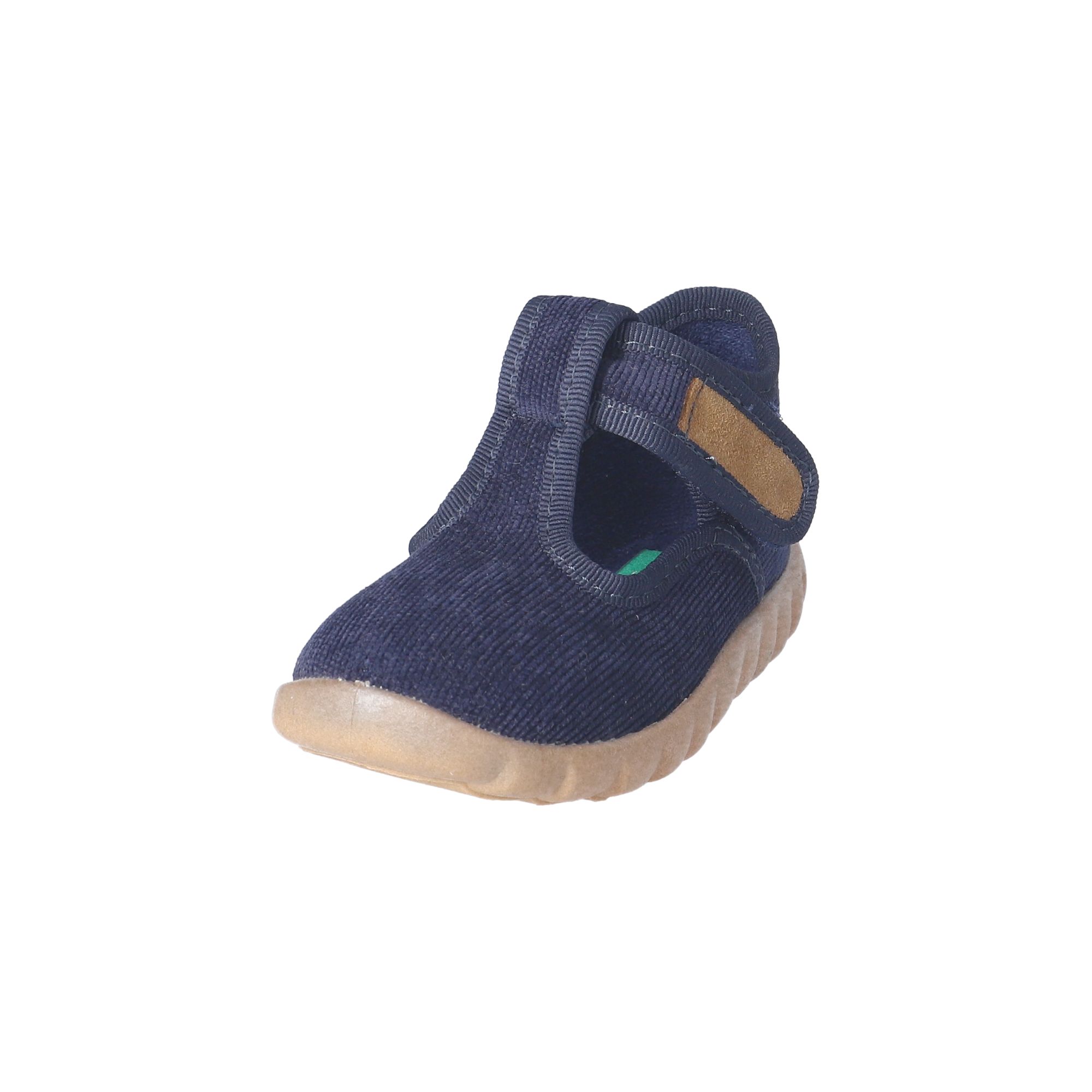 Kinder Klett-Hausschuhe Blau Kinder Klett-Hausschuhe Blau