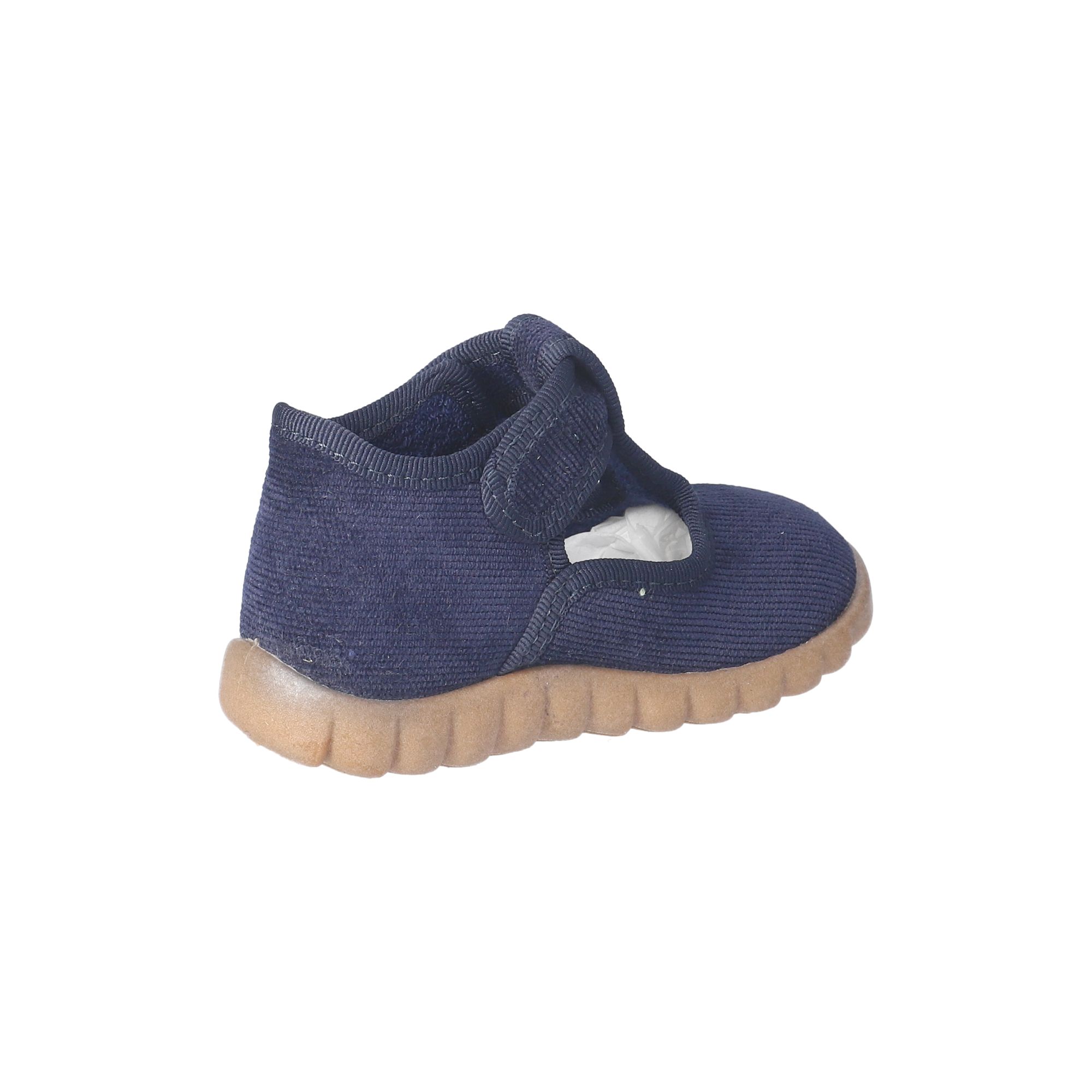 Kinder Klett-Hausschuhe Blau Kinder Klett-Hausschuhe Blau