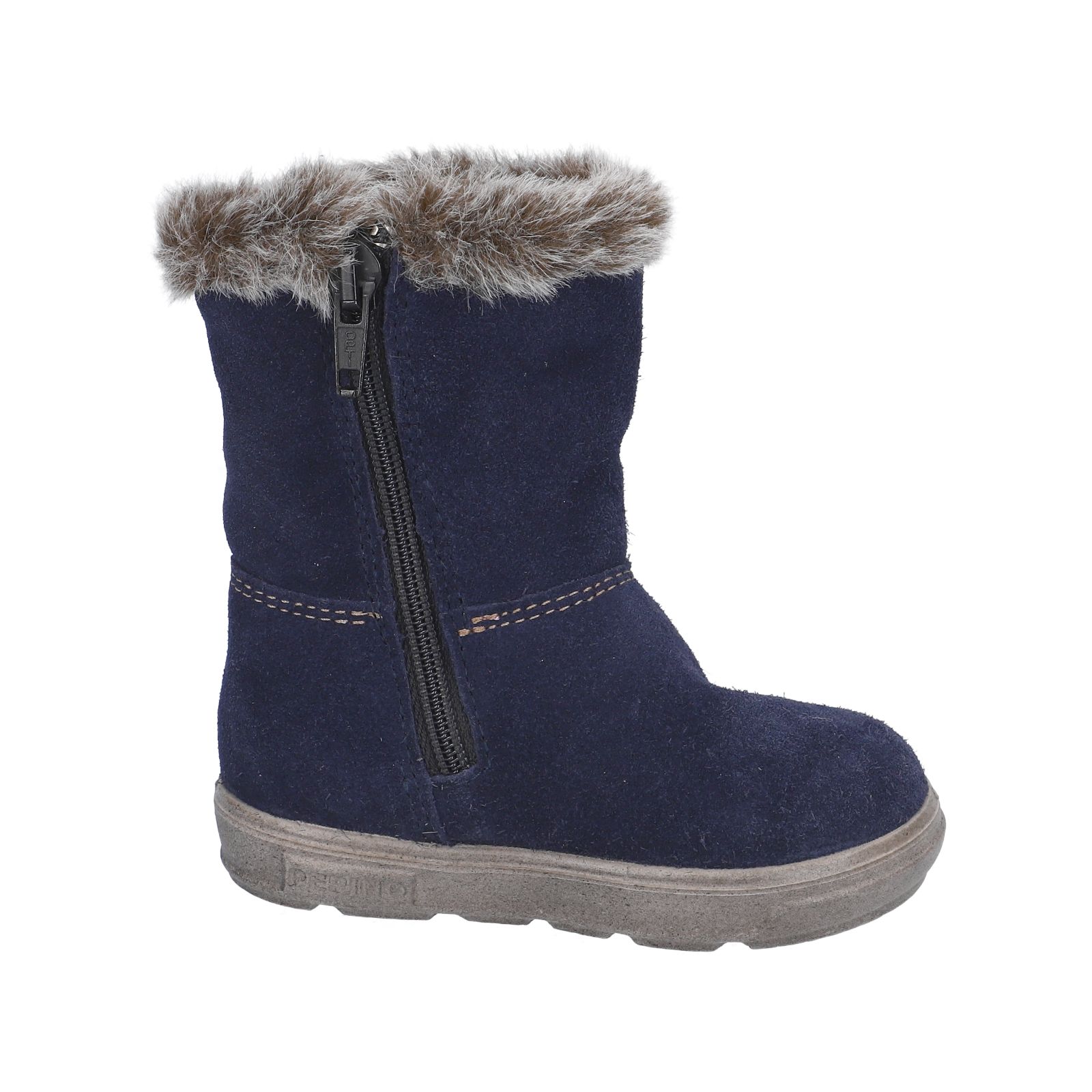 PEPINO-Kinderschuhe-USKY-Winterboots-blau-Reißverschluss-Mädchen-Mittel