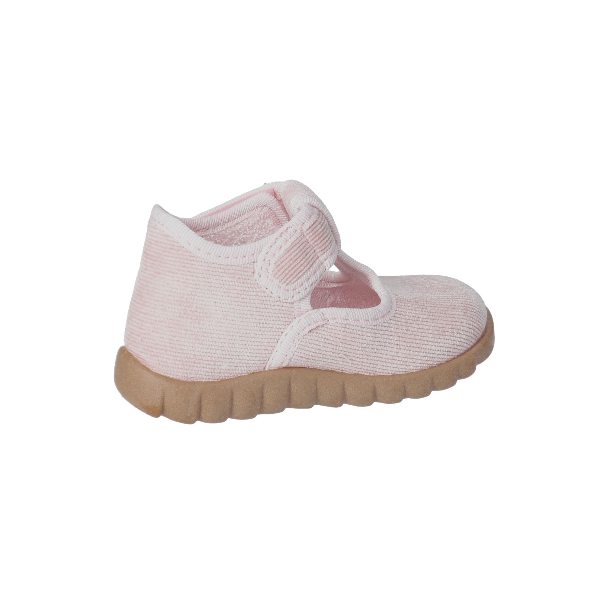 Kinder Klett-Hausschuhe Rosa