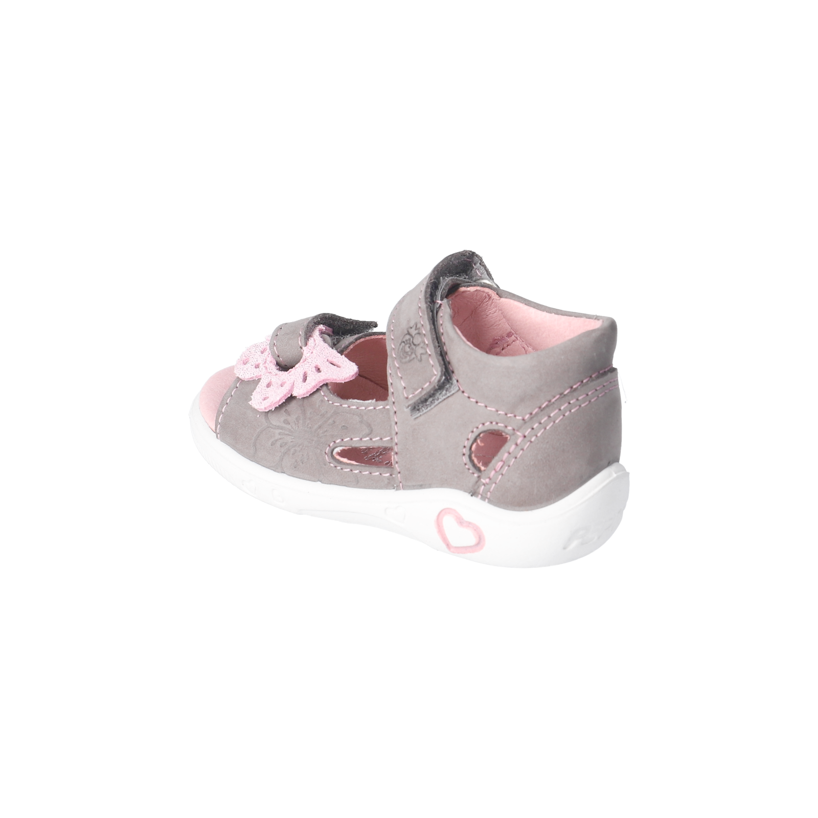 PEPINO-Kinderschuhe-SILVI-Sandalen-grau-Klettverschluss-Mädchen-Schmal PEPINO-Kinderschuhe-SILVI-Sandalen-grau-Klettverschluss-Mädchen-Schmal