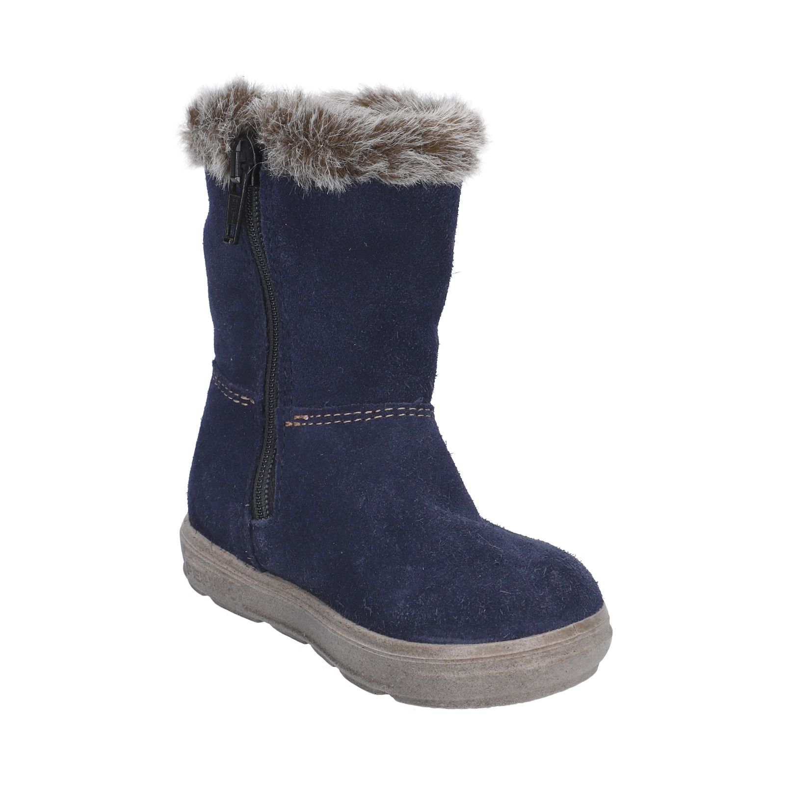 PEPINO-Kinderschuhe-USKY-Winterboots-blau-Reißverschluss-Mädchen-Mittel