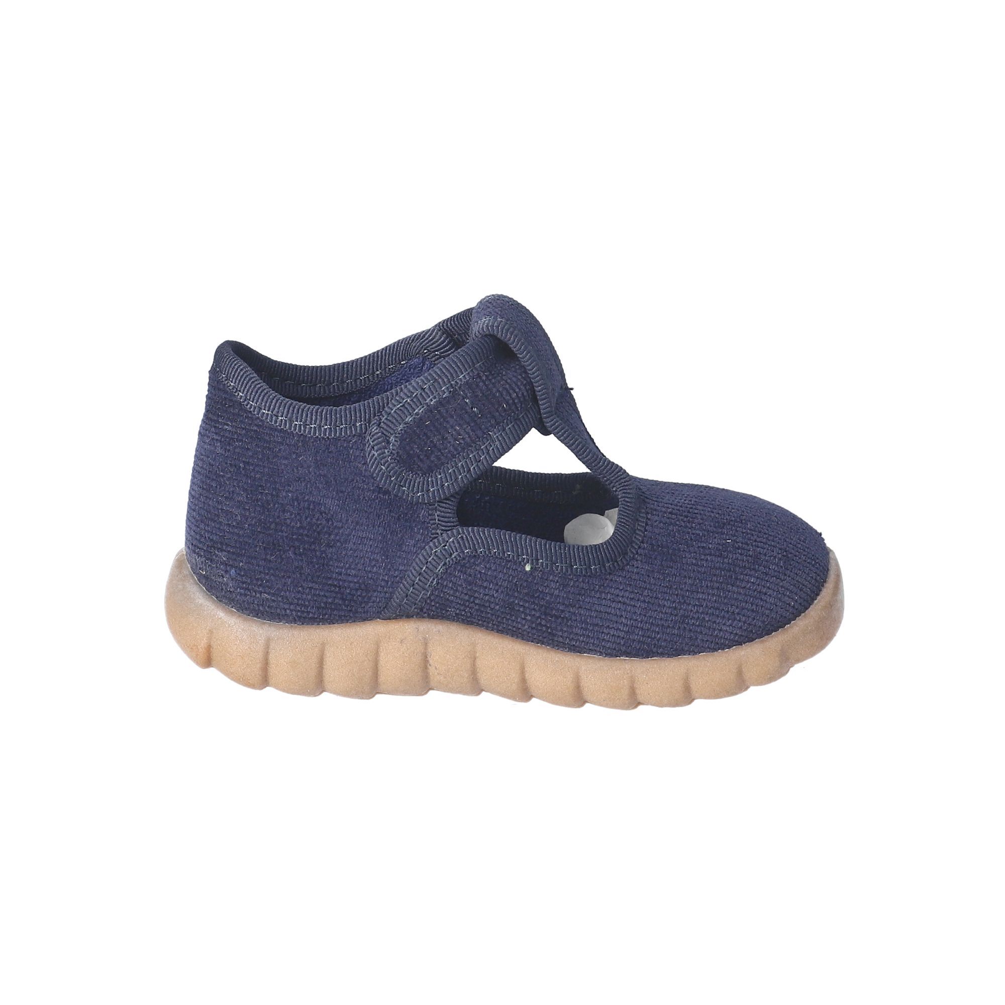 Kinder Klett-Hausschuhe Blau Kinder Klett-Hausschuhe Blau
