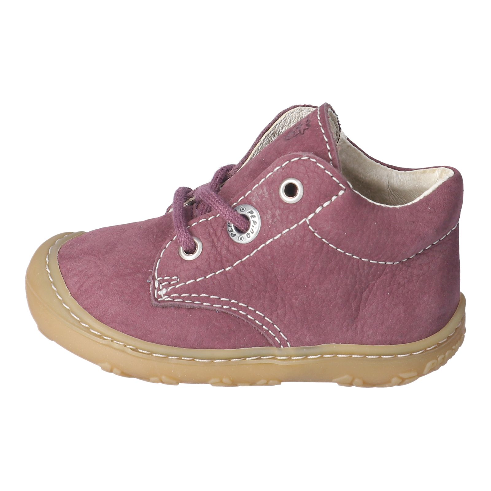 PEPINO-Kinderschuhe-CORY-Lauflernschuhe-grau-Schnürung-Mädchen-Mittel