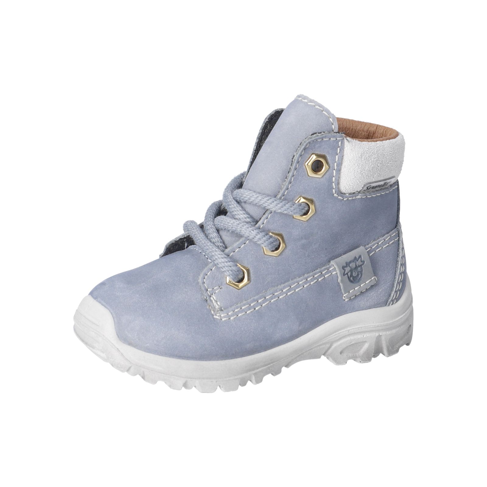 PEPINO-Kinderschuhe-DEAN-Boots-blau-Schnürung-Jungen-Weit