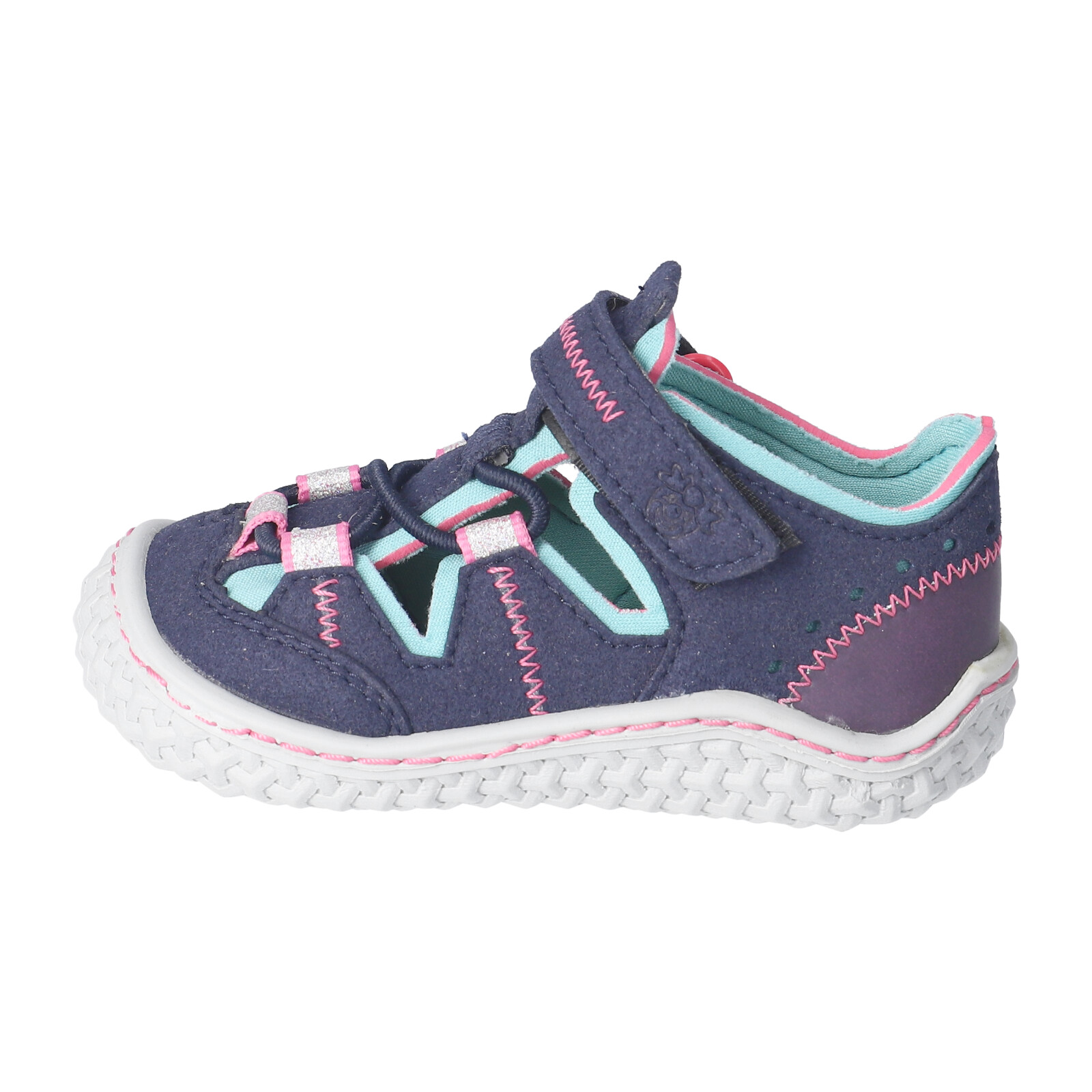 PEPINO-Kinderschuhe-JERRY-Barfußschuhe-blau-Klettverschluss-Mädchen-Mittel