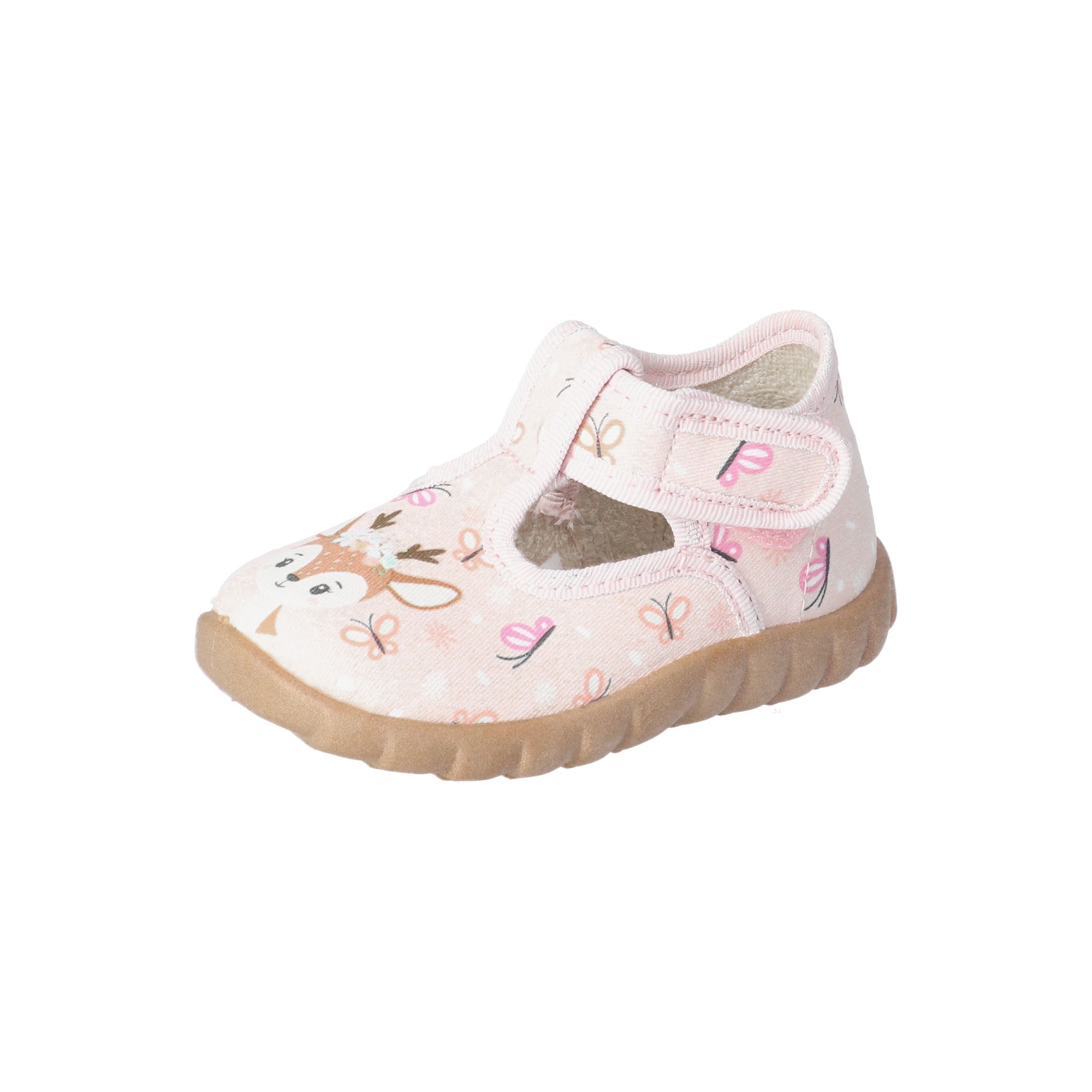 Kinder Klett-Hausschuhe Reh Kinder Klett-Hausschuhe Reh