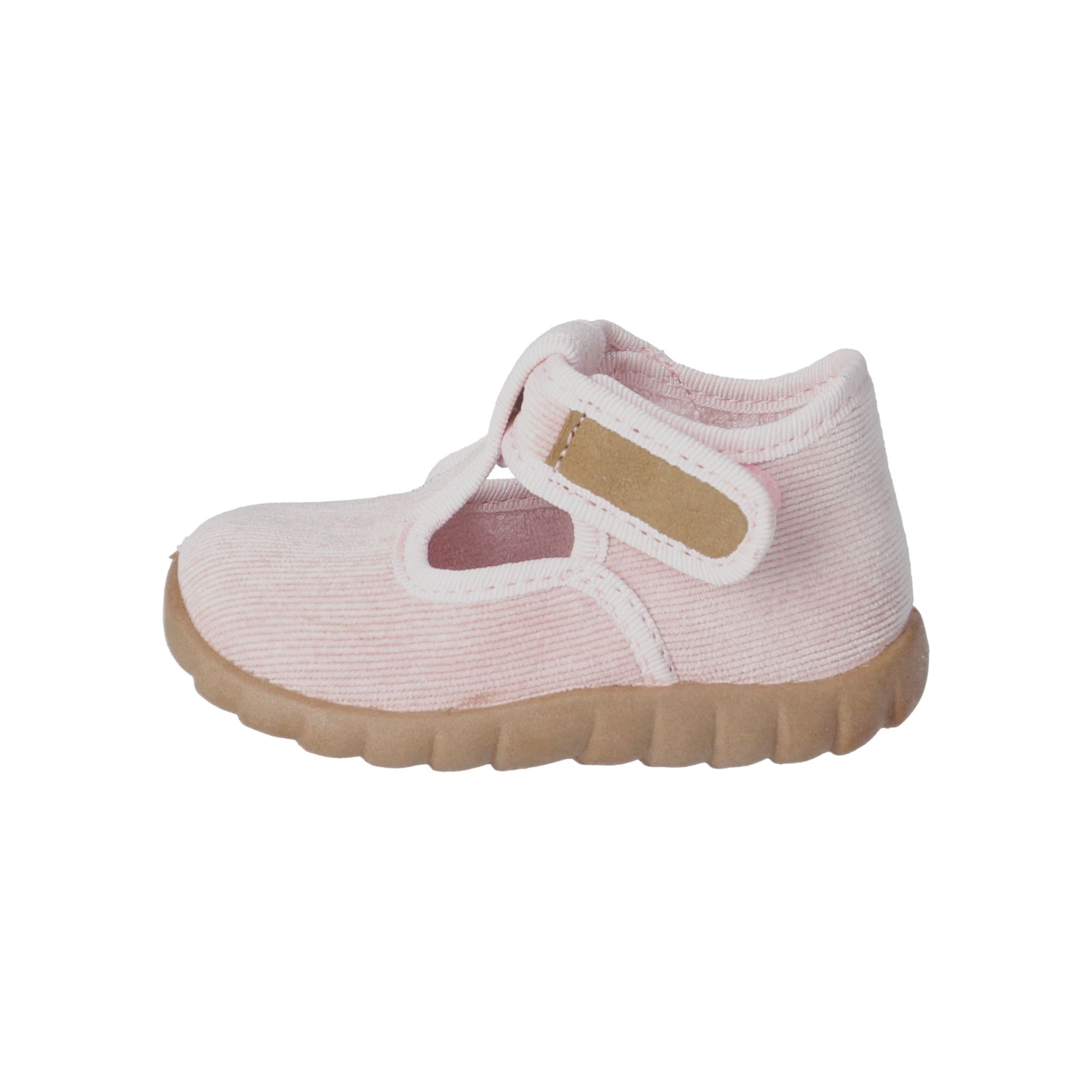 Kinder Klett-Hausschuhe Rosa