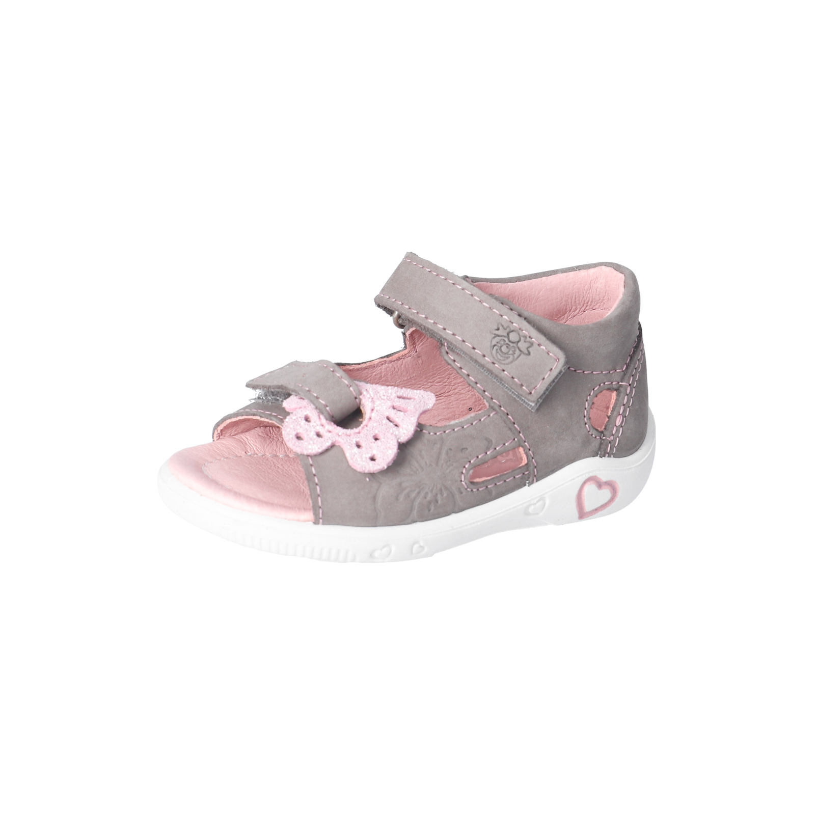 PEPINO-Kinderschuhe-SILVI-Sandalen-grau-Klettverschluss-Mädchen-Schmal PEPINO-Kinderschuhe-SILVI-Sandalen-grau-Klettverschluss-Mädchen-Schmal