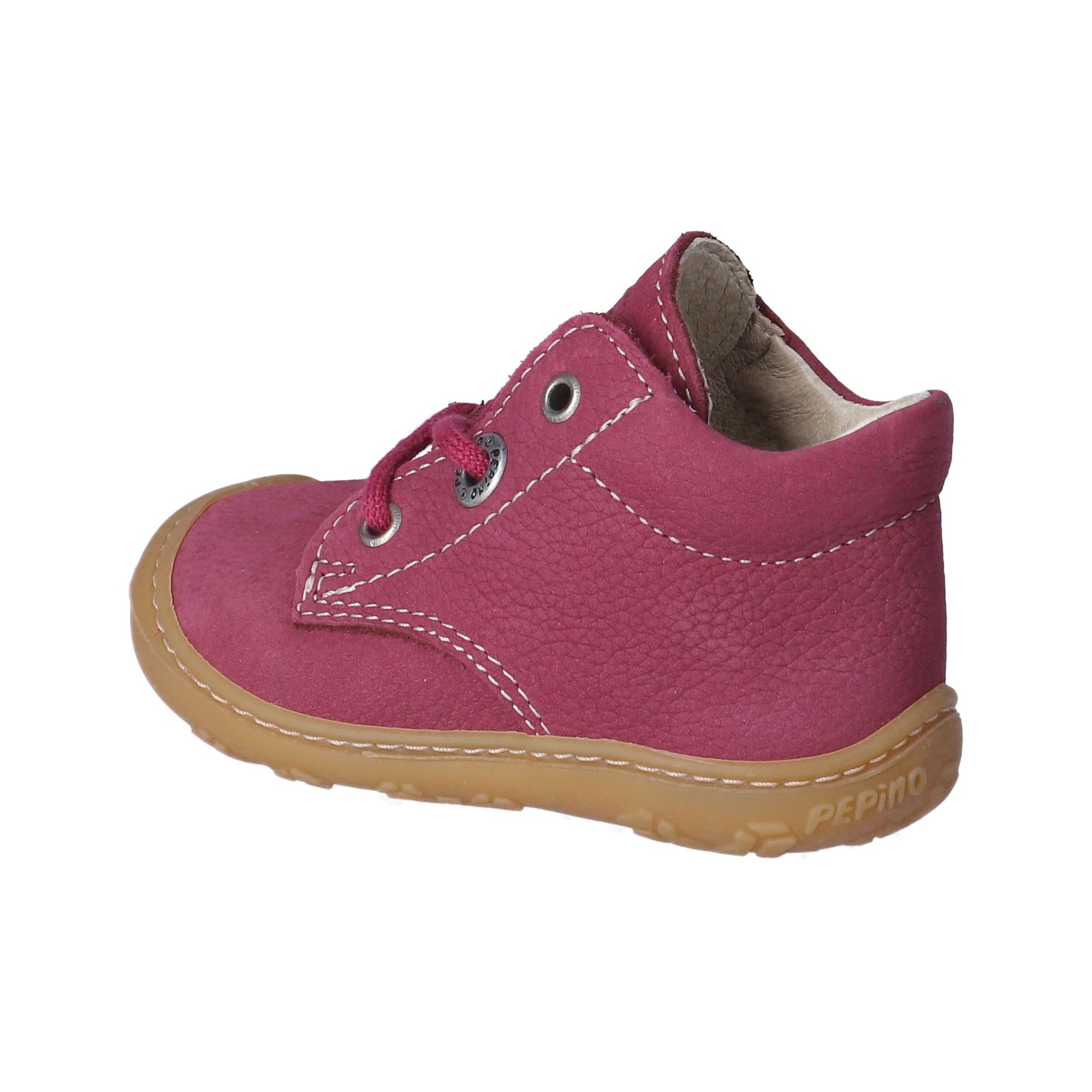 PEPINO-Kinderschuhe-CORY-Lauflernschuhe-rot-Schnürung-Mädchen-Mittel