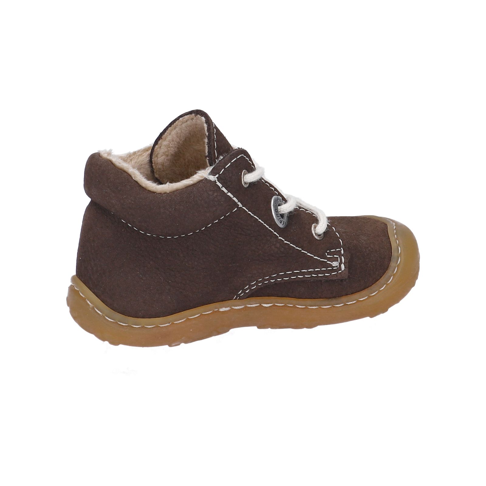 PEPINO-Kinderschuhe-CORANY-Lauflernschuhe-braun-Schnürung-Unisex-Weit