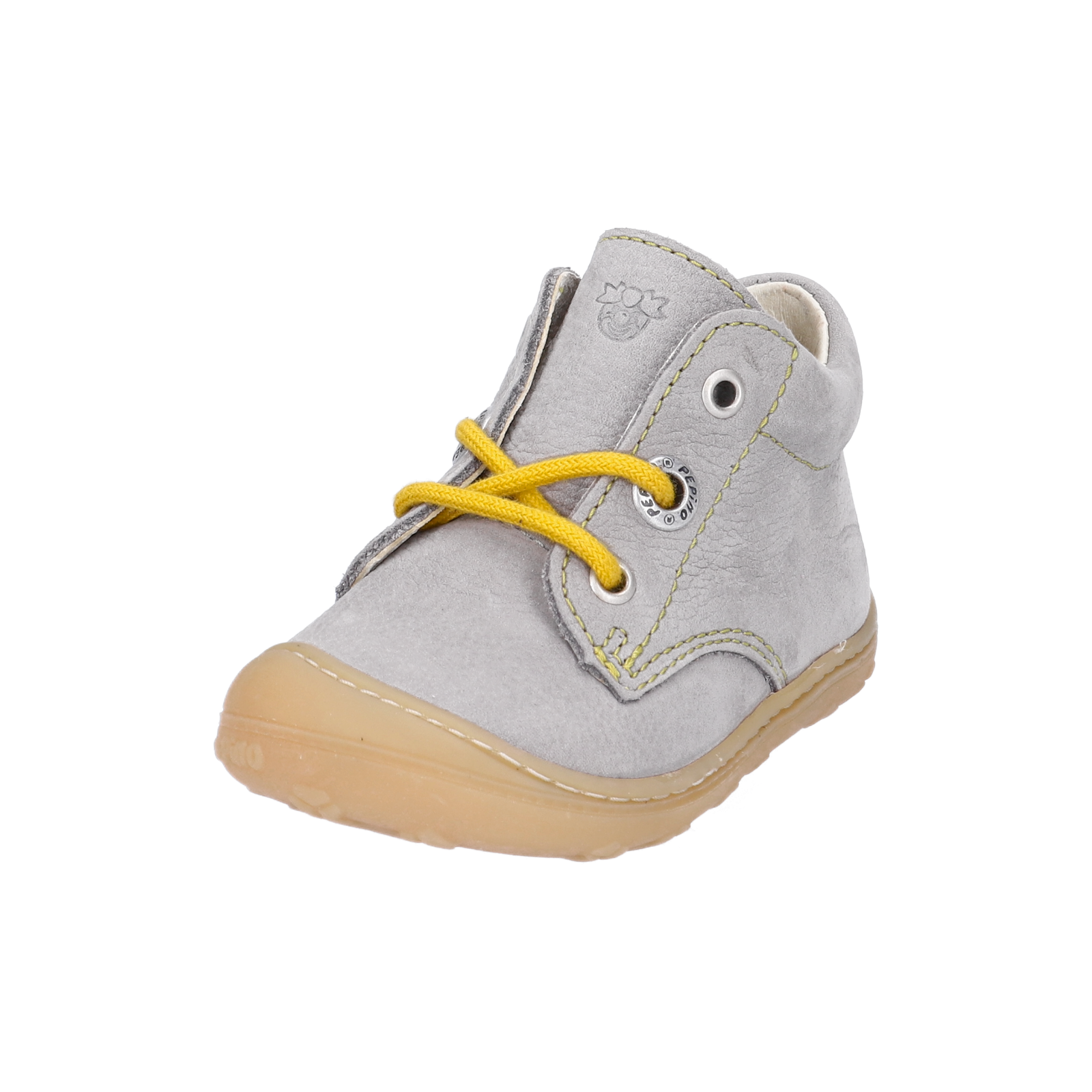 PEPINO-Kinderschuhe-CORY-Lauflernschuhe-grau-Schnürung-Unisex-Mittel