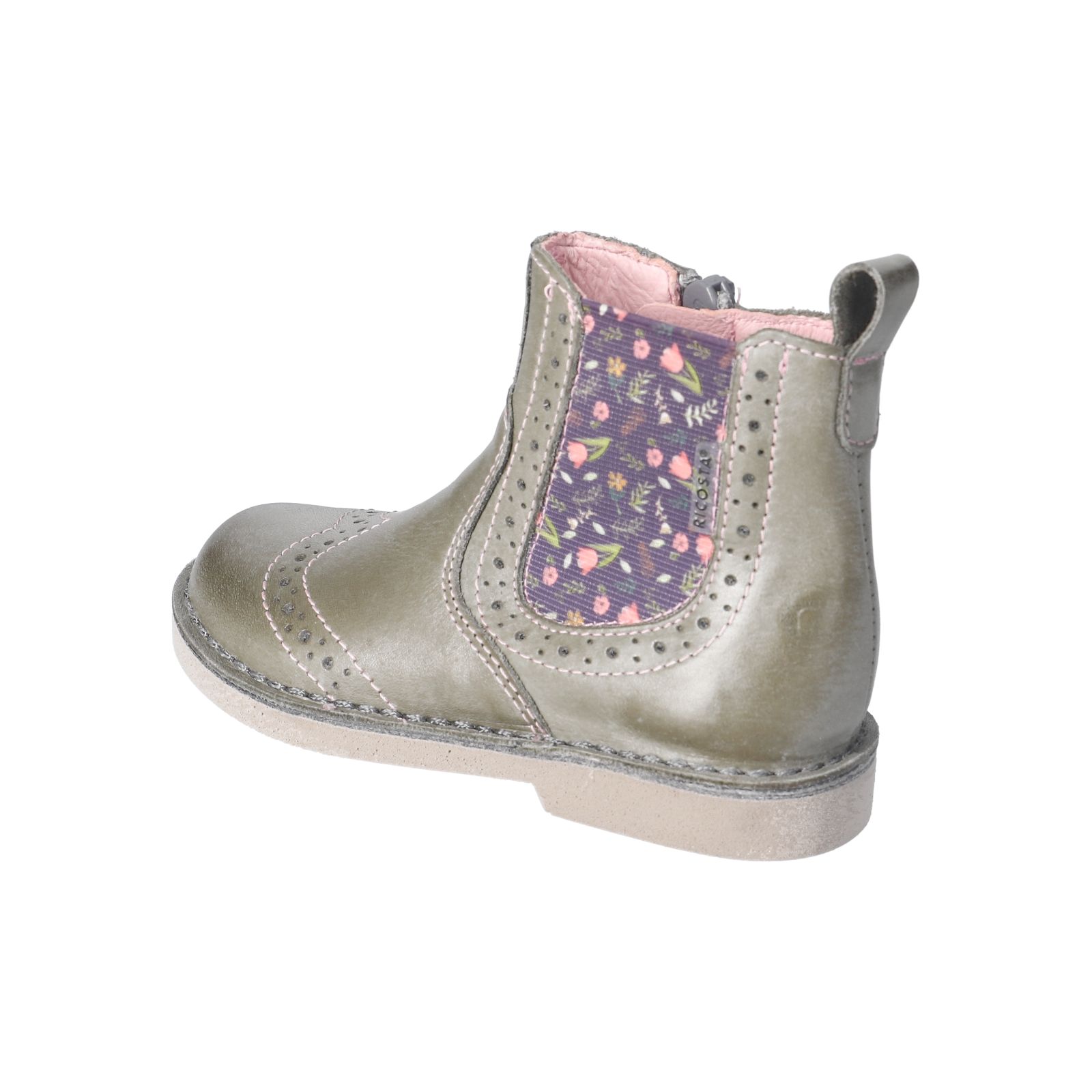 RICOSTA-Kinderschuhe-DALLAS-Boots-grün-Reißverschluss-Mädchen-Mittel RICOSTA-Kinderschuhe-DALLAS-Boots-grün-Reißverschluss-Mädchen-Mittel