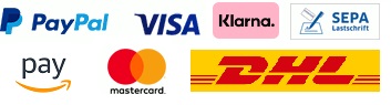 paypal visa klarna SEPA amazonpay dhl