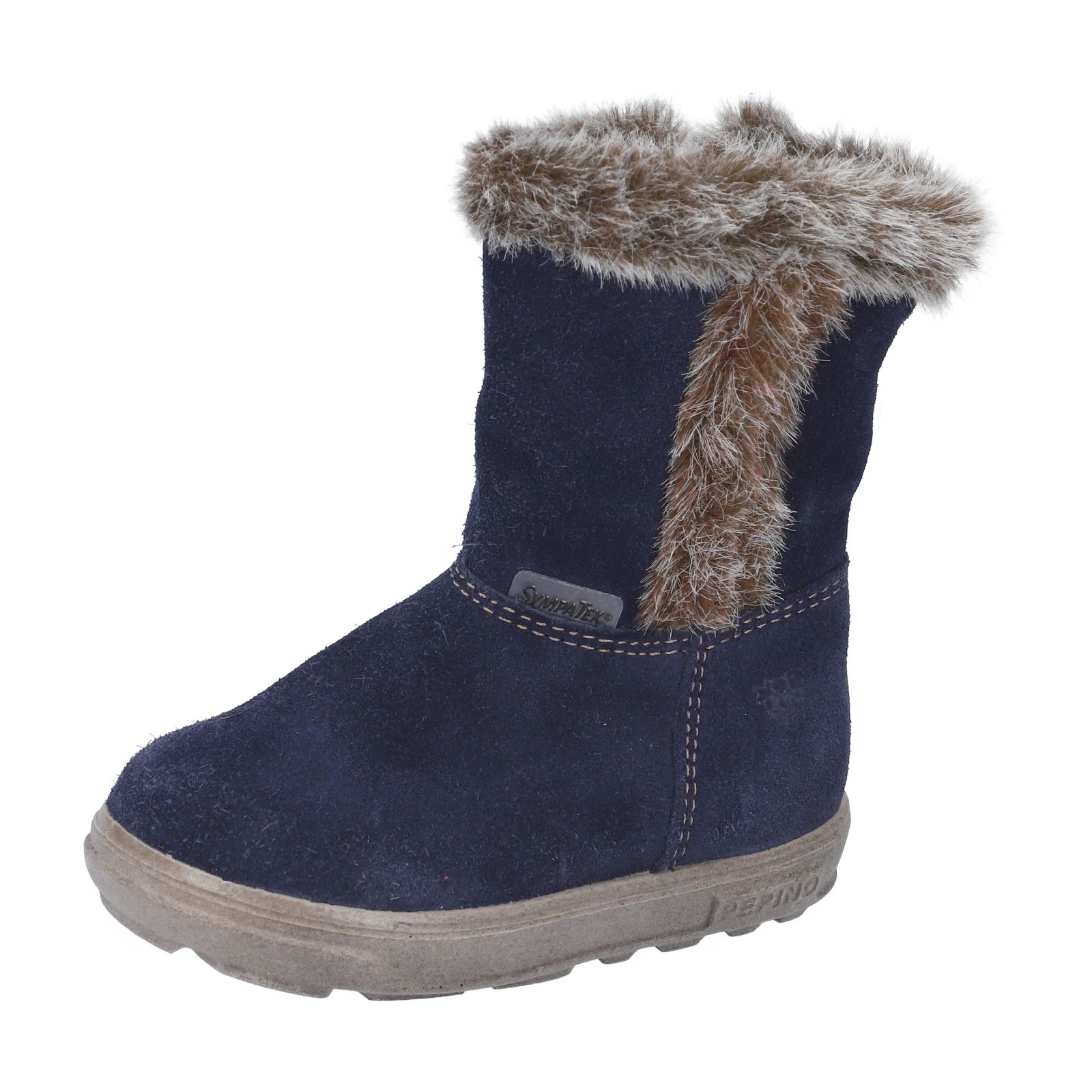 PEPINO-Kinderschuhe-USKY-Winterboots-blau-Reißverschluss-Mädchen-Mittel