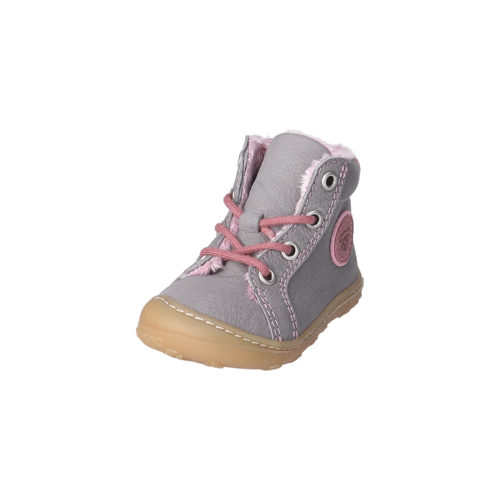 PEPINO-Kinderschuhe-GEORGIE-Lauflernschuhe-grau-Schnürung-Mädchen-Mittel PEPINO-Kinderschuhe-GEORGIE-Lauflernschuhe-grau-Schnürung-Mädchen-Mittel