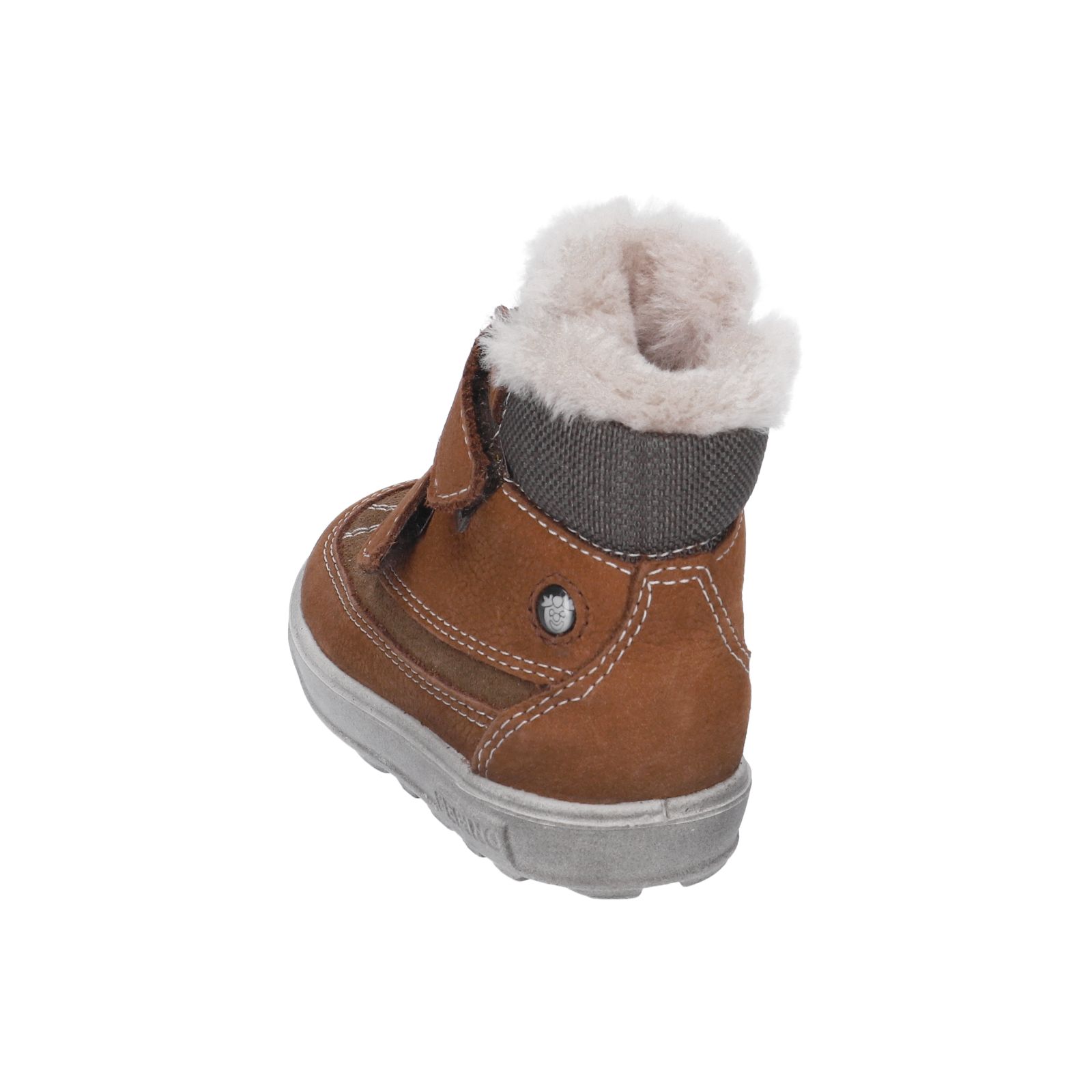 PEPINO-Kinderschuhe-PEDRO-Winterboots-braun-Klettverschluss-Jungen-Weit