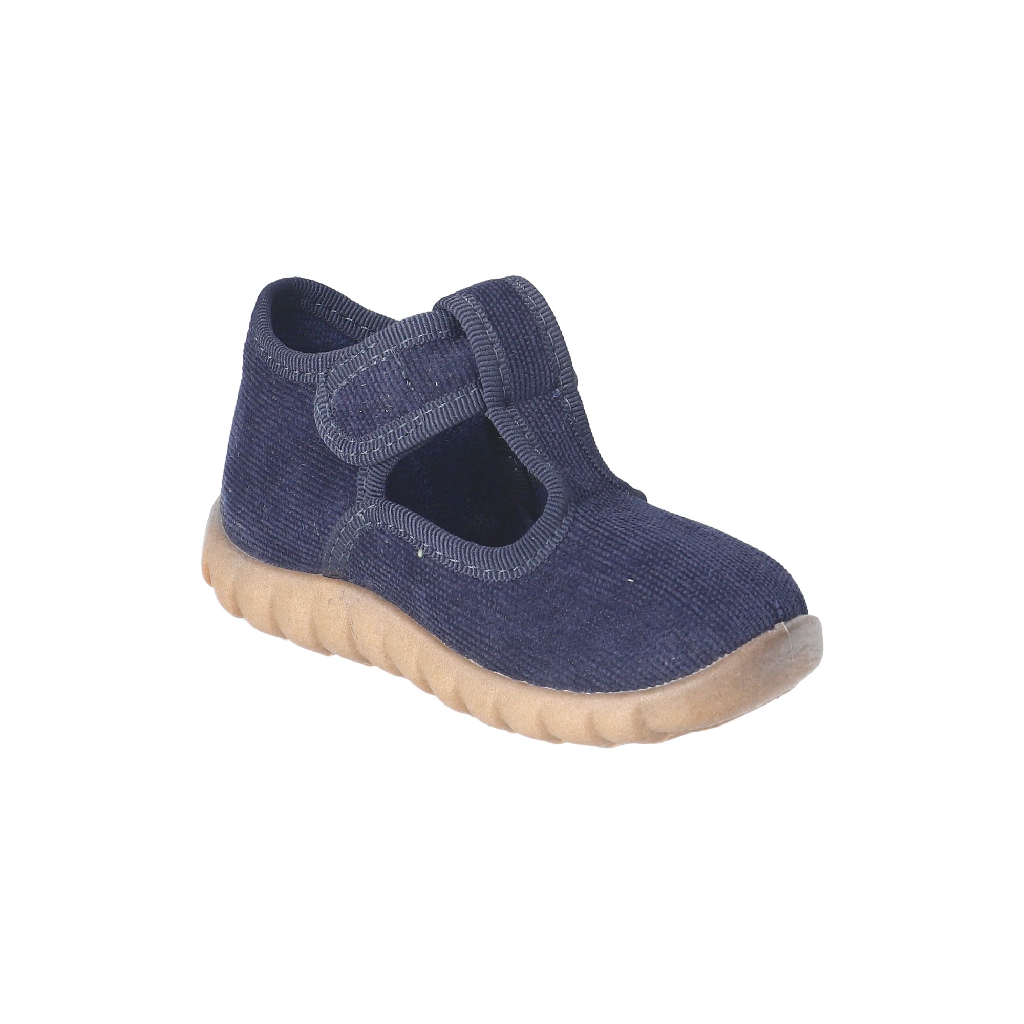 Kinder Klett-Hausschuhe Blau Kinder Klett-Hausschuhe Blau