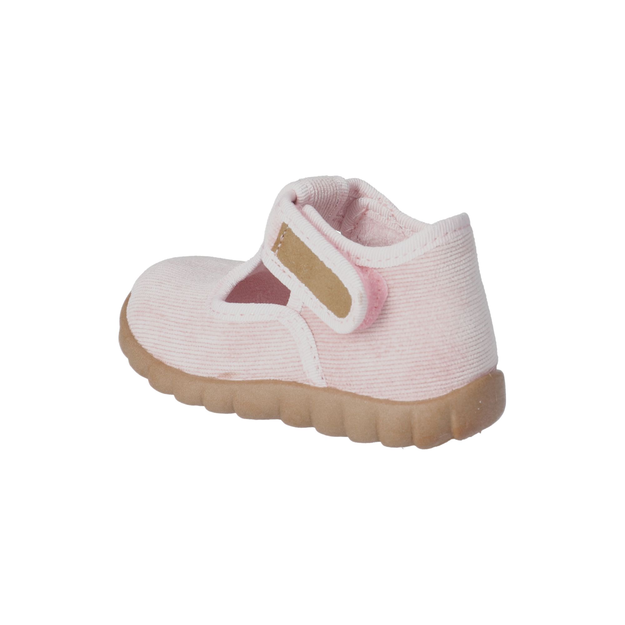 Kinder Klett-Hausschuhe Rosa