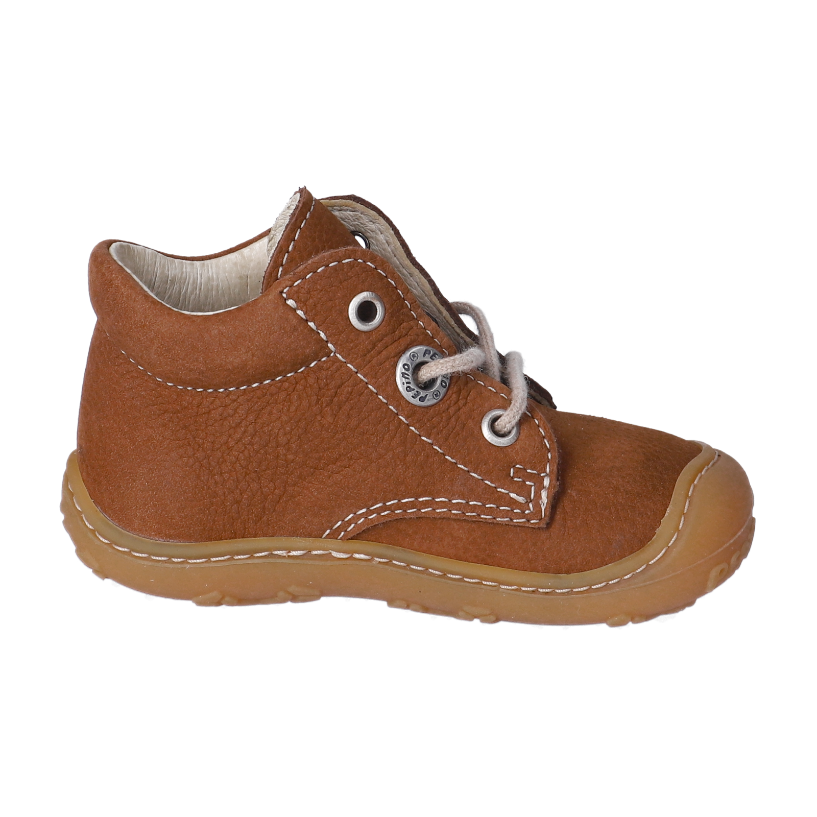 PEPINO-Kinderschuhe-CORY-Lauflernschuhe-braun-Schnürung-Unisex-Mittel