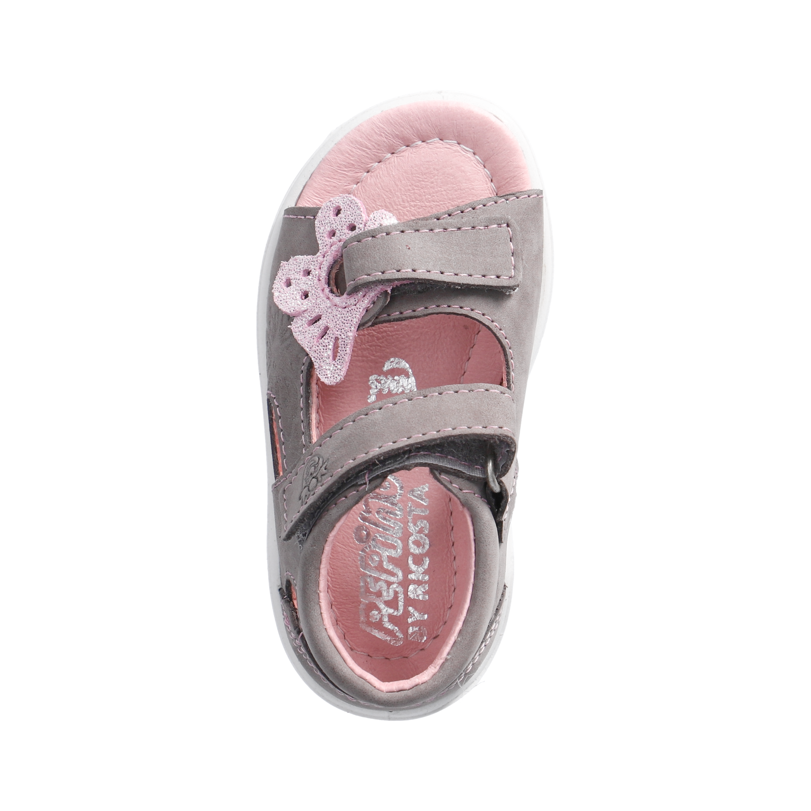 PEPINO-Kinderschuhe-SILVI-Sandalen-grau-Klettverschluss-Mädchen-Schmal PEPINO-Kinderschuhe-SILVI-Sandalen-grau-Klettverschluss-Mädchen-Schmal