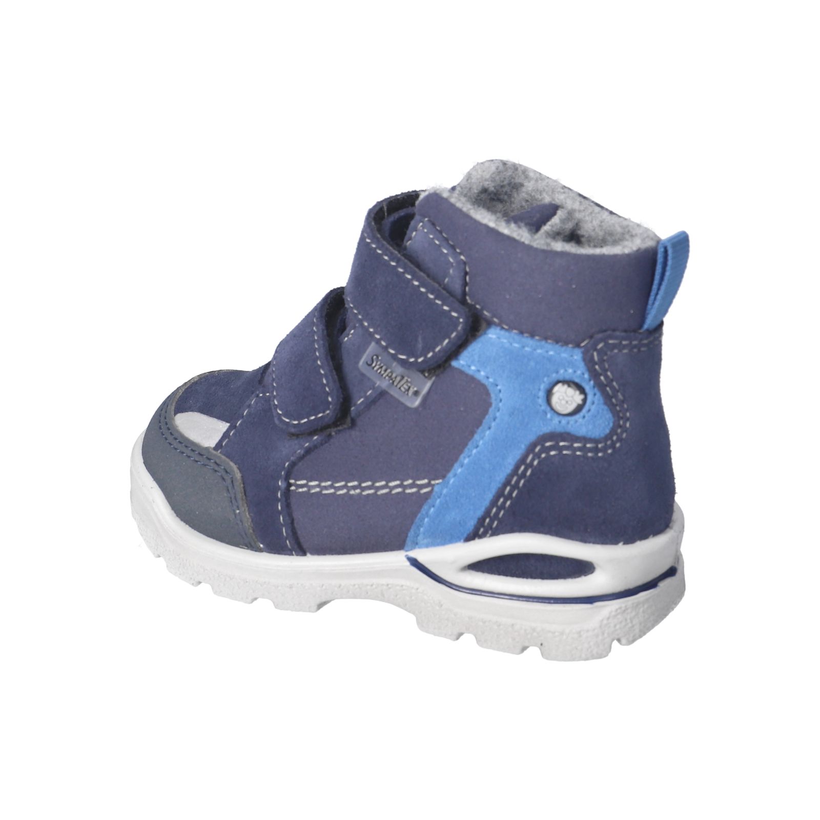 PEPINO-Kinderschuhe-JANNE-Winterboots-blau-Schnürung-Jungen-Mittel