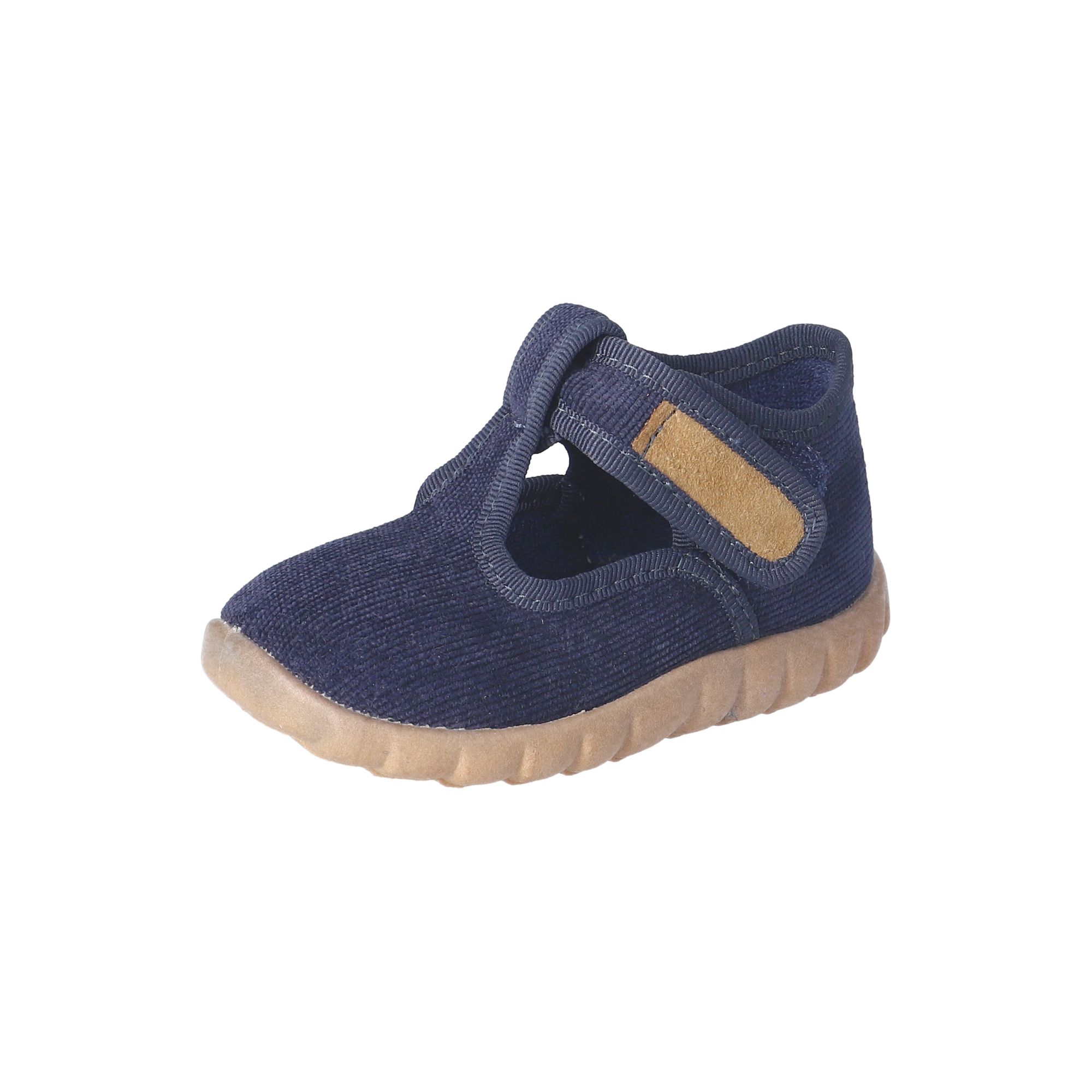 Kinder Klett-Hausschuhe Blau Kinder Klett-Hausschuhe Blau