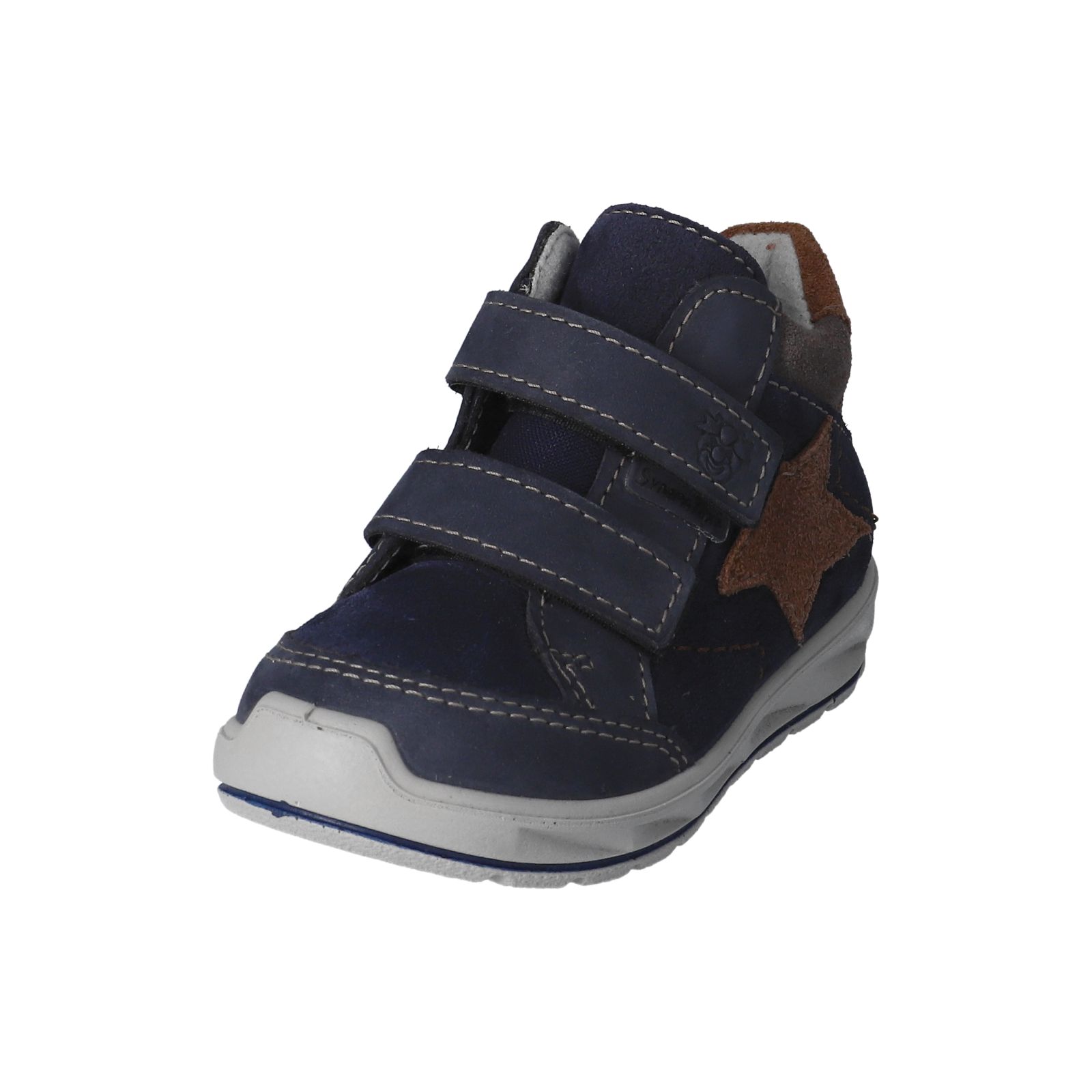 PEPINO-Kinderschuhe-KIMI-Sneaker-blau-Klettverschluss-Jungen-Weit