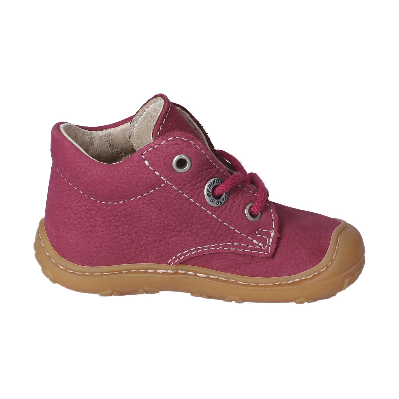PEPINO-Kinderschuhe-CORY-Lauflernschuhe-rot-Schnürung-Mädchen-Mittel