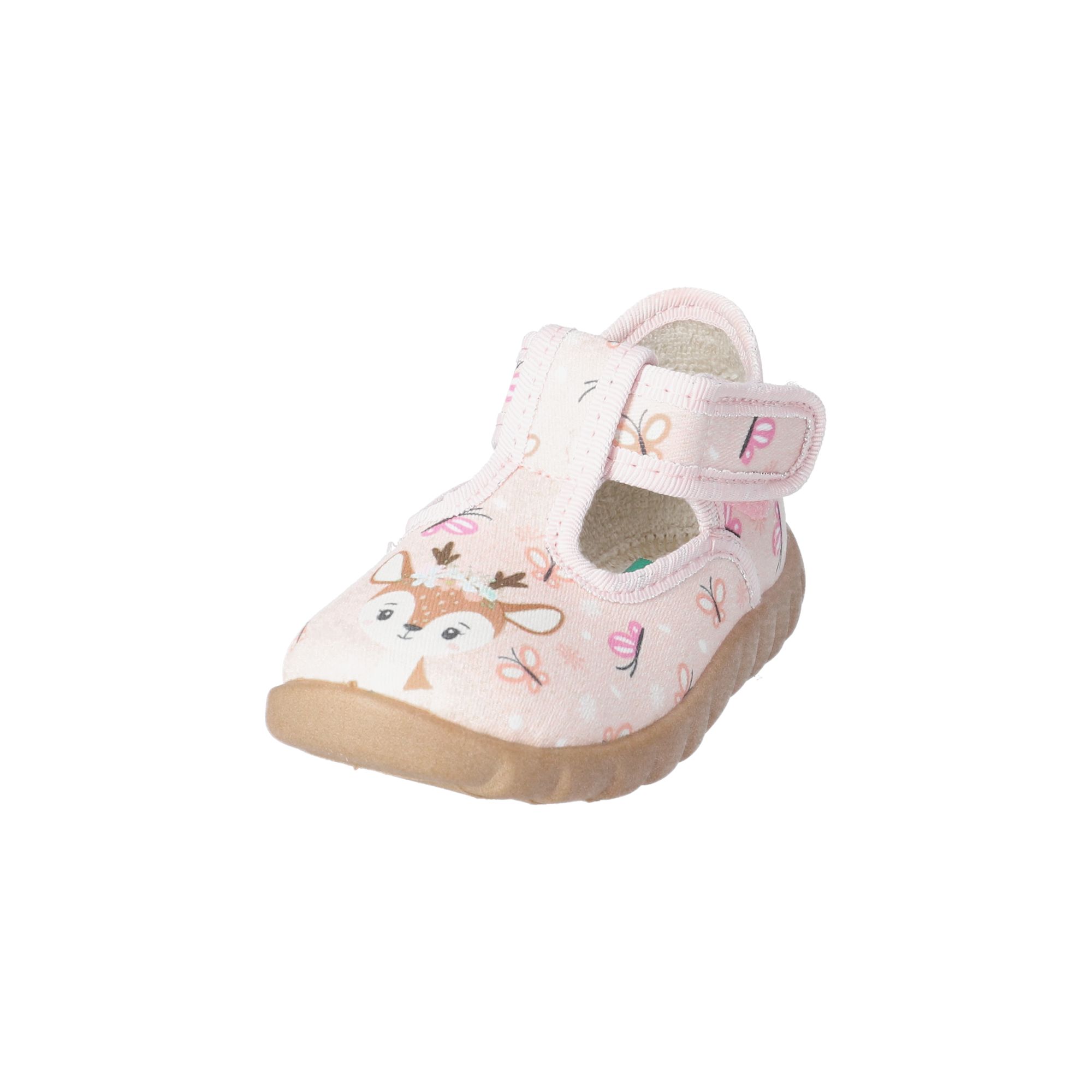Kinder Klett-Hausschuhe Reh Kinder Klett-Hausschuhe Reh